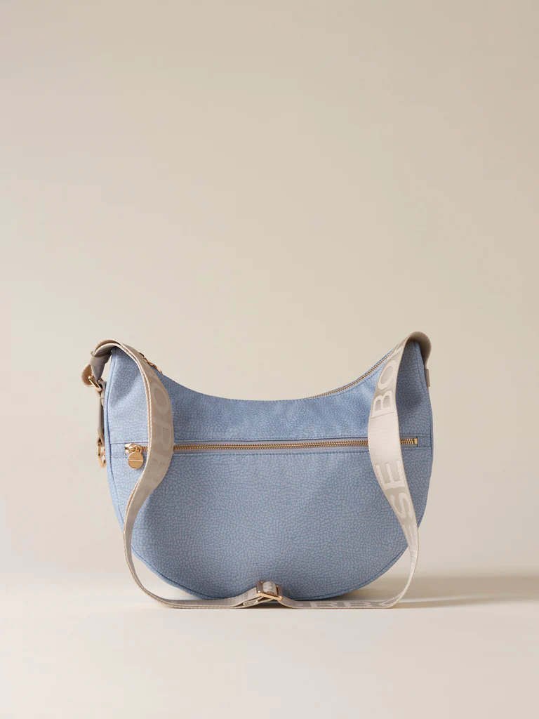 Borbonese LUNA BAG MIDDLE J05 TOPAZIO GRIGIO