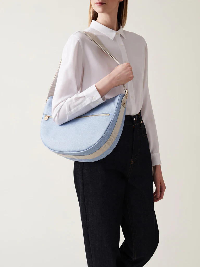 Borbonese LUNA BAG MIDDLE J05 TOPAZIO GRIGIO - immagine 2