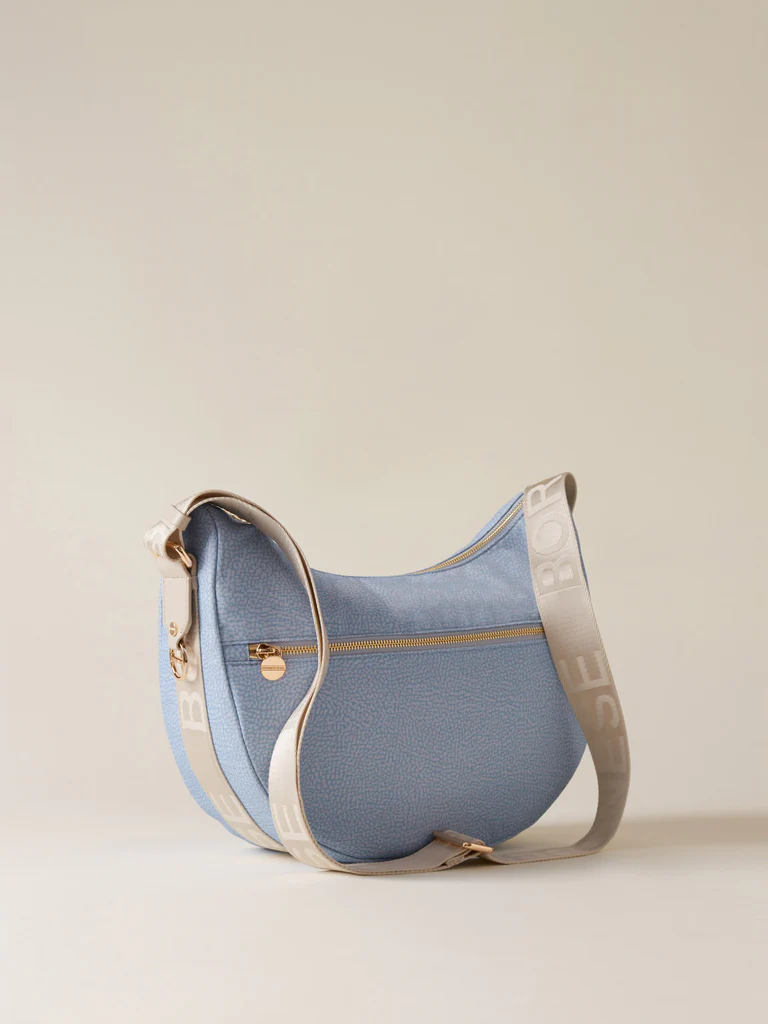 Borbonese LUNA BAG MIDDLE J05 TOPAZIO GRIGIO - immagine 3