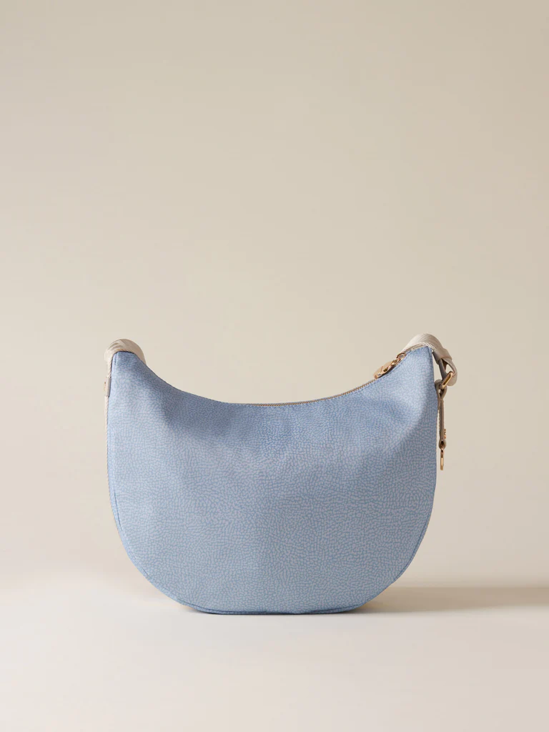 Borbonese LUNA BAG MIDDLE J05 TOPAZIO GRIGIO - immagine 4