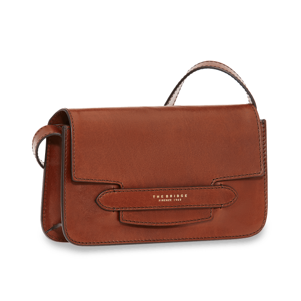 THEBRIDGE CROSSBODY 14 MARRONE