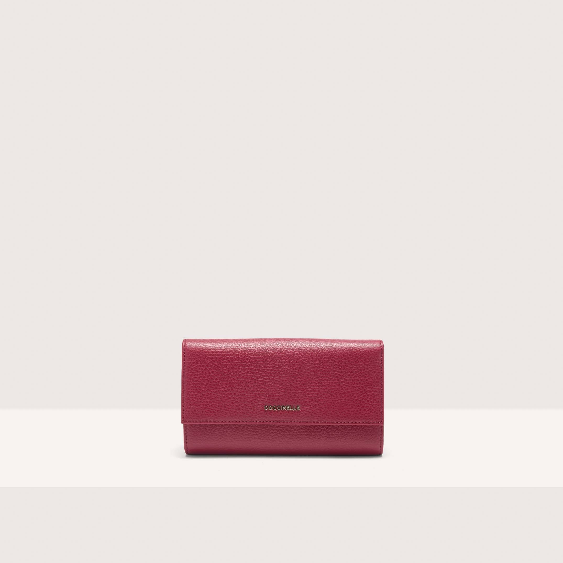COCCINELLE METALLIC SOFT R16 SANGRIA