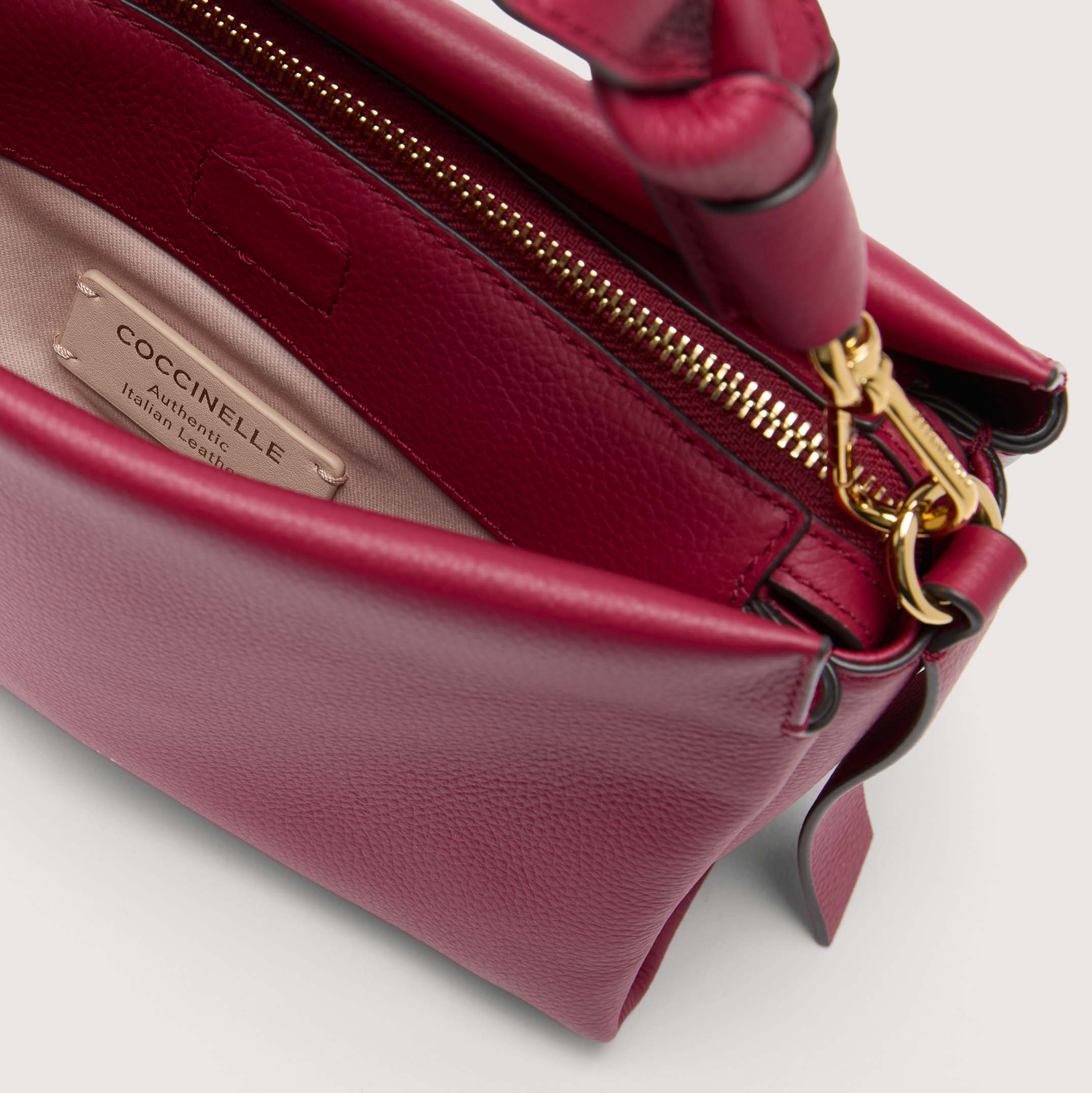 COCCINELLE BOHEME GRANA DOUBLE 318 SANGRIA SKIN - immagine 3