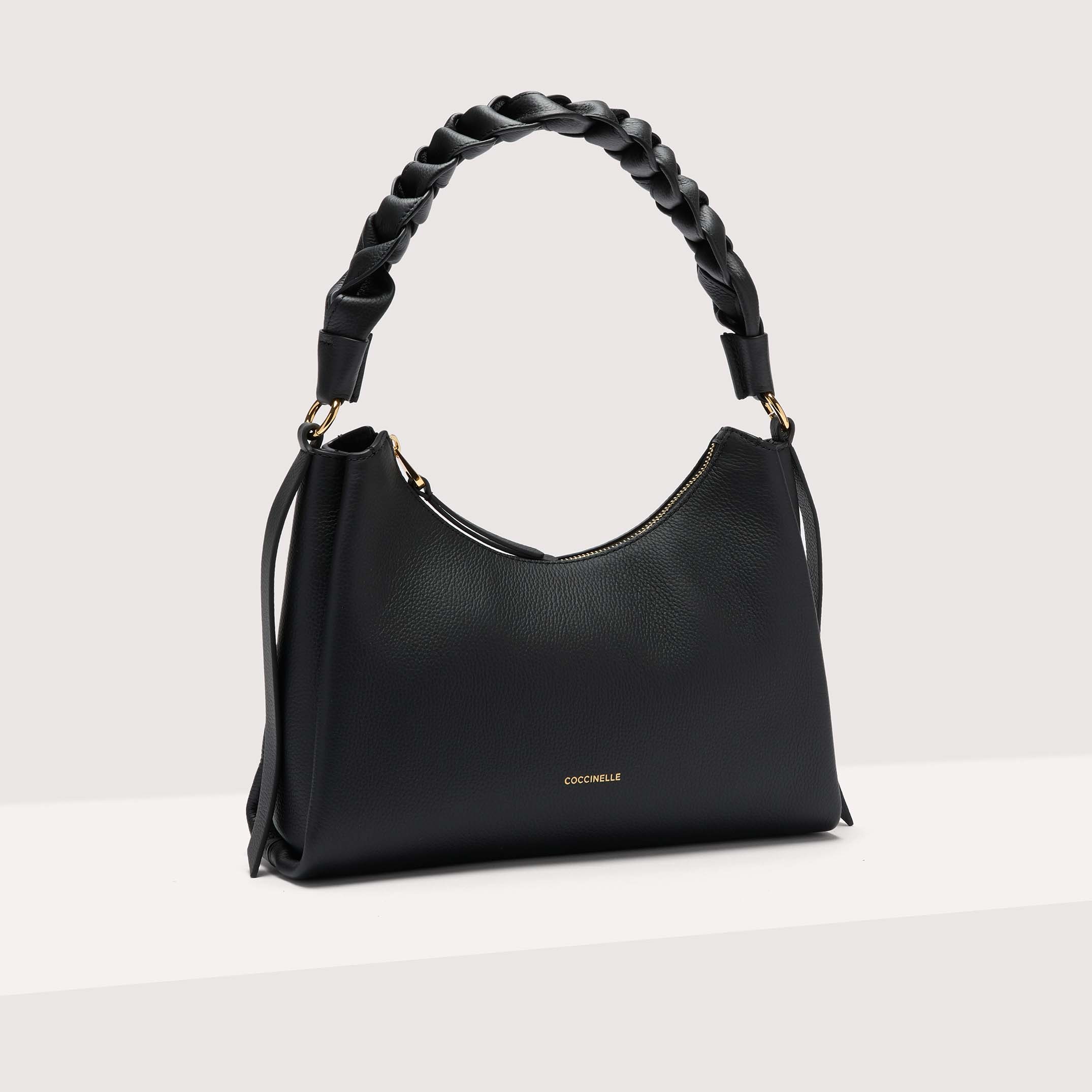 COCCINELLE BOHEME GRANA DOUBLE 374 NOIR CUIR - immagine 2