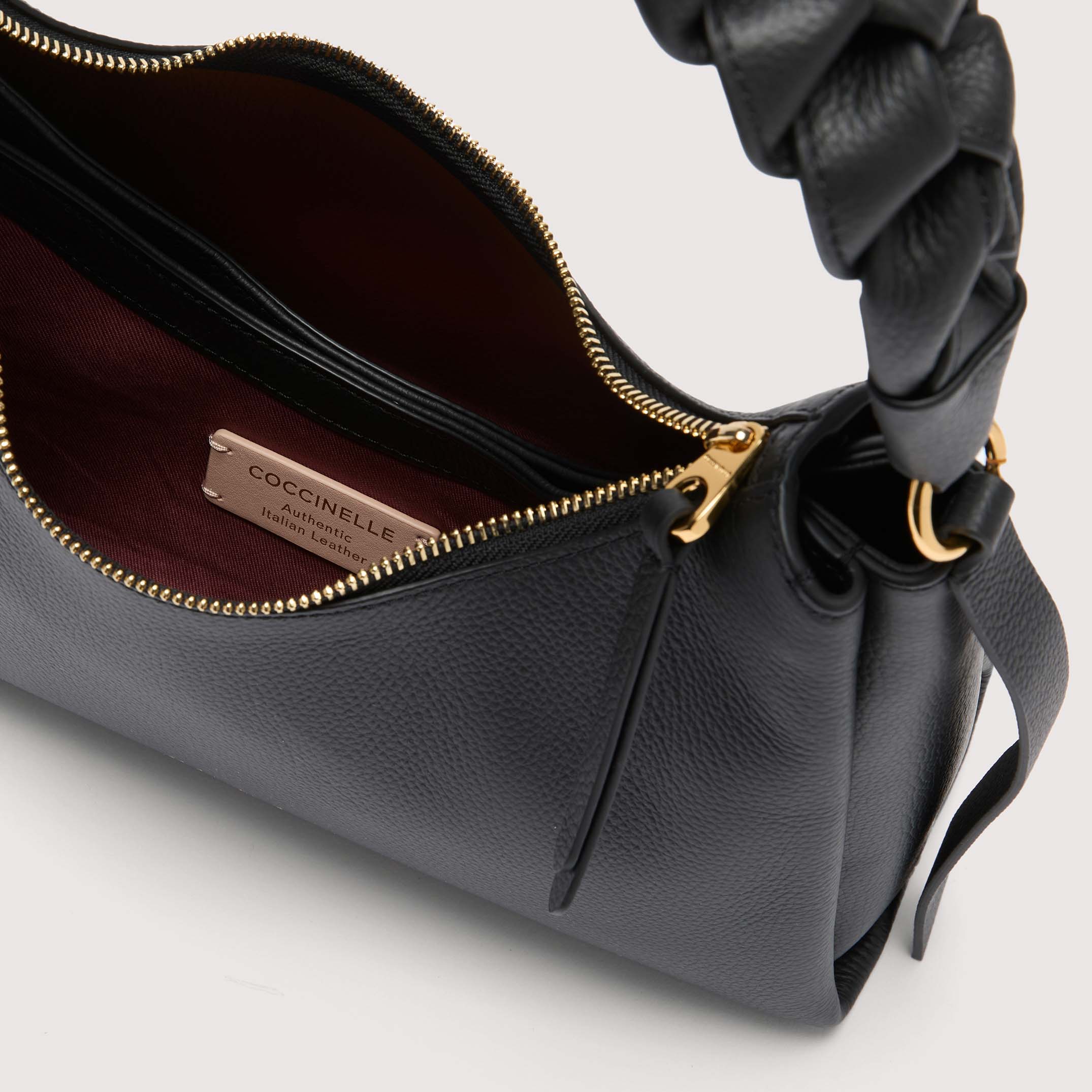 COCCINELLE BOHEME GRANA DOUBLE 374 NOIR CUIR - immagine 3