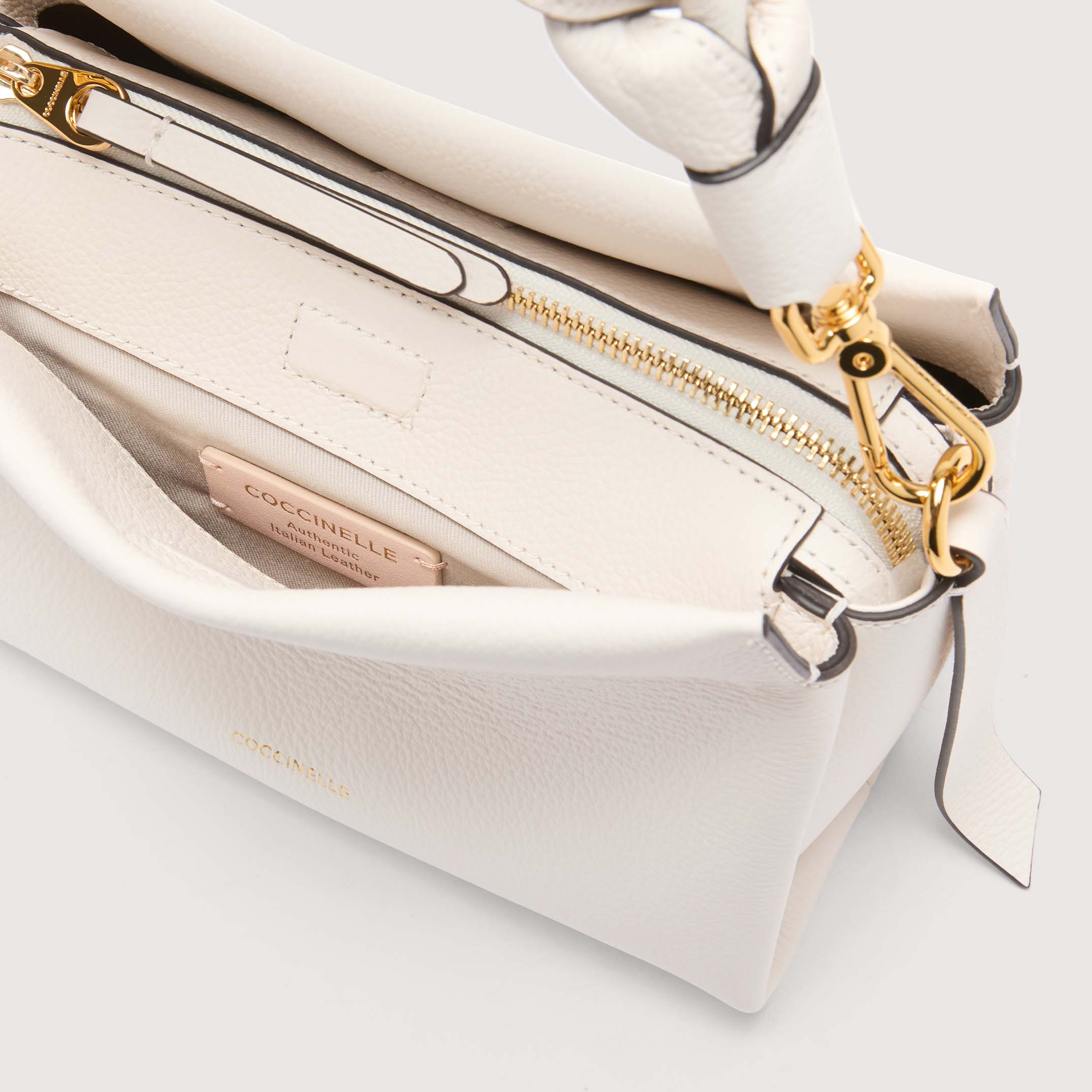 COCCINELLE BOHEME GRANA DOUBLE 578 BLANCO SKIN - immagine 3