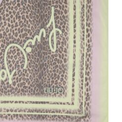 LIU JO FOULARD LEOPARD 120X120 10618 Pale yellow