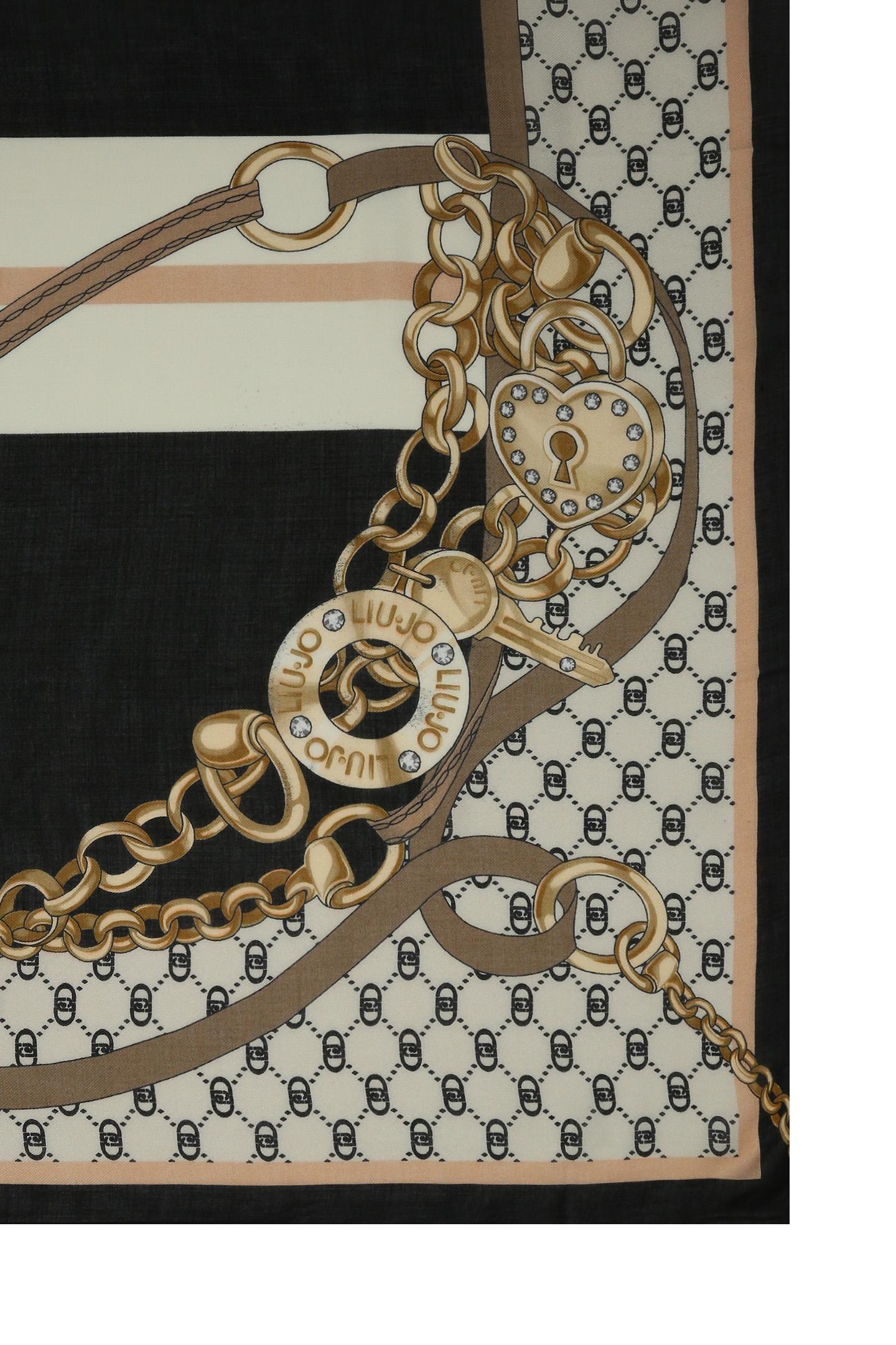 LIU JO FOULARD MANHATTAN 120X120 NERO 22222