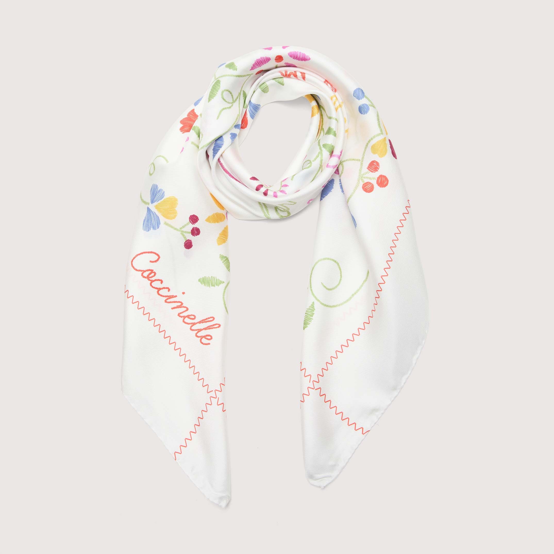 Coccinelle LENCOS EMBROIDE M85 MULTI BLANCO - immagine 2