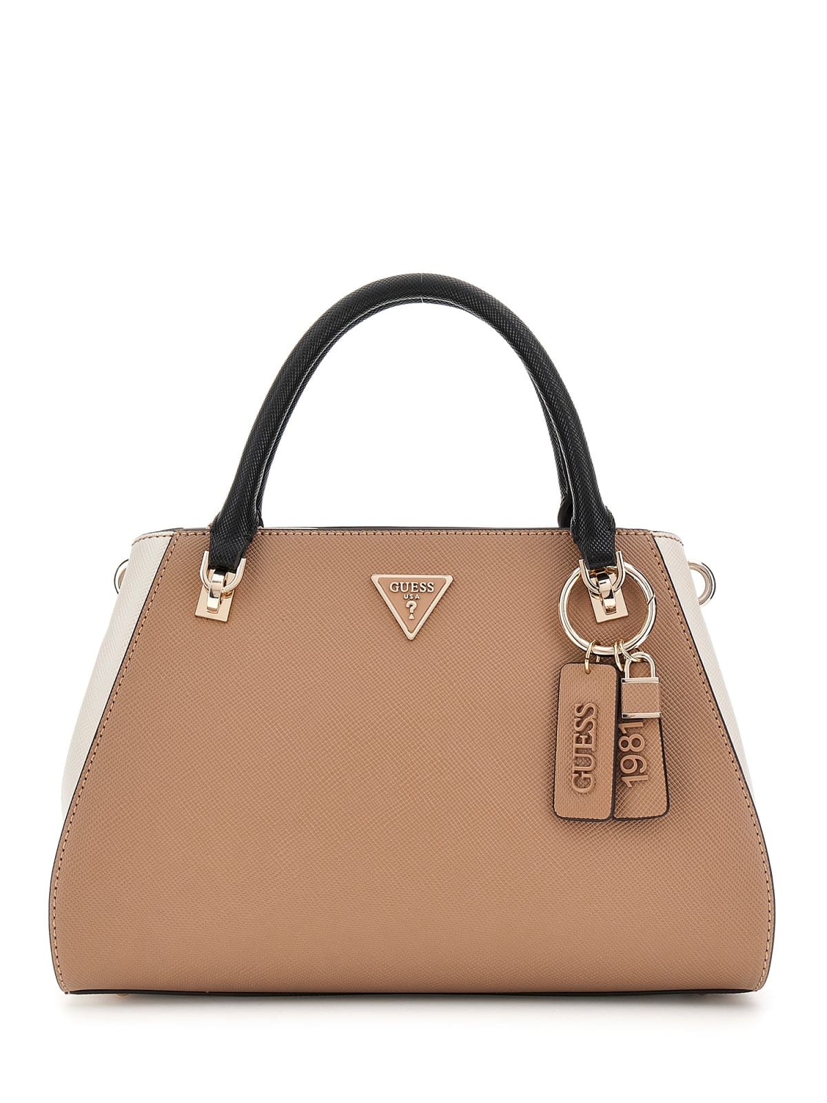 Guess noelle luxury satchel TAN MULTI