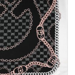LIU JO Foulard logo metalflow 120X120 NERO 22222