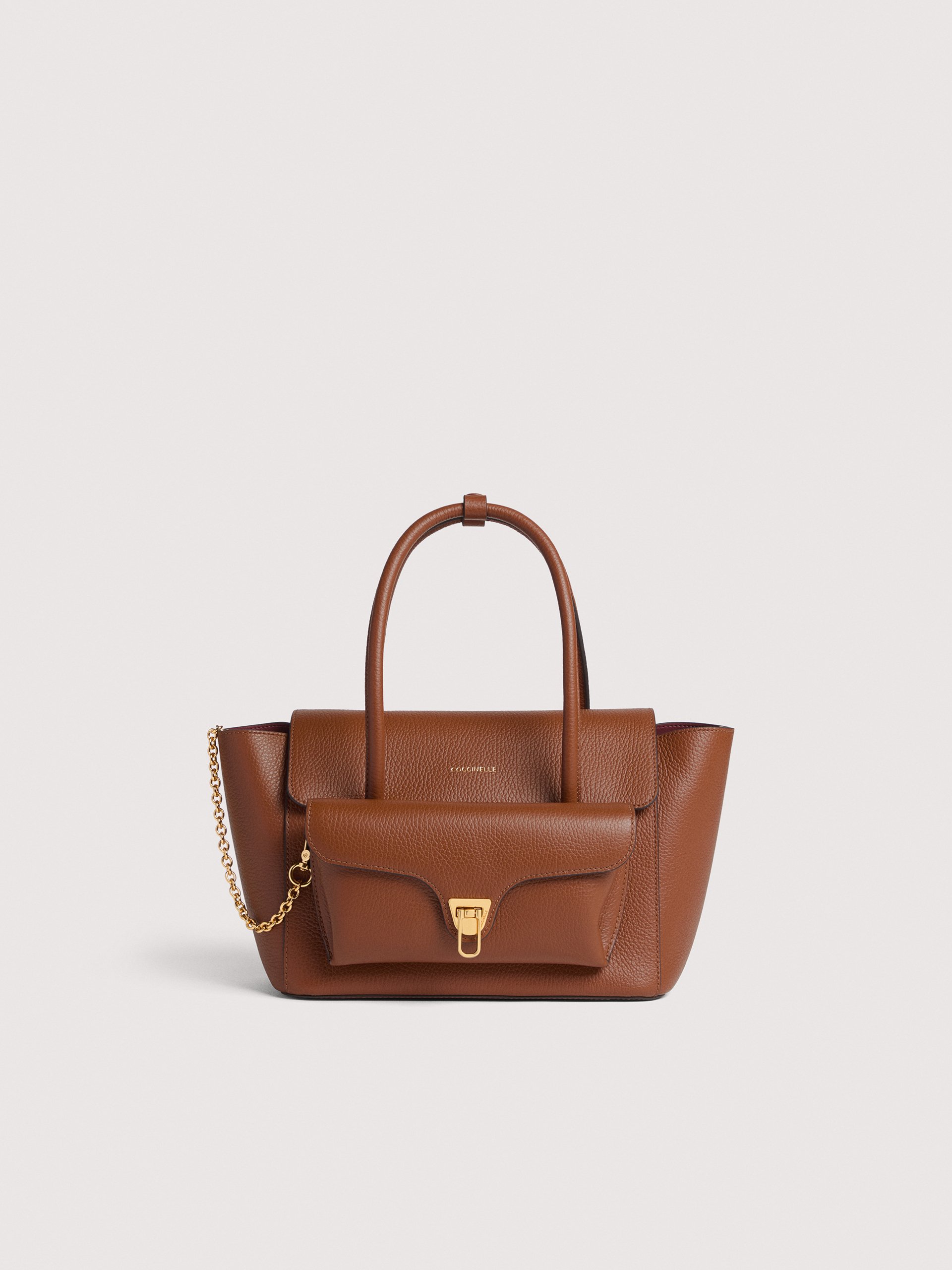 COCCINELLE DOUBLE BEAT W11 COGNAC