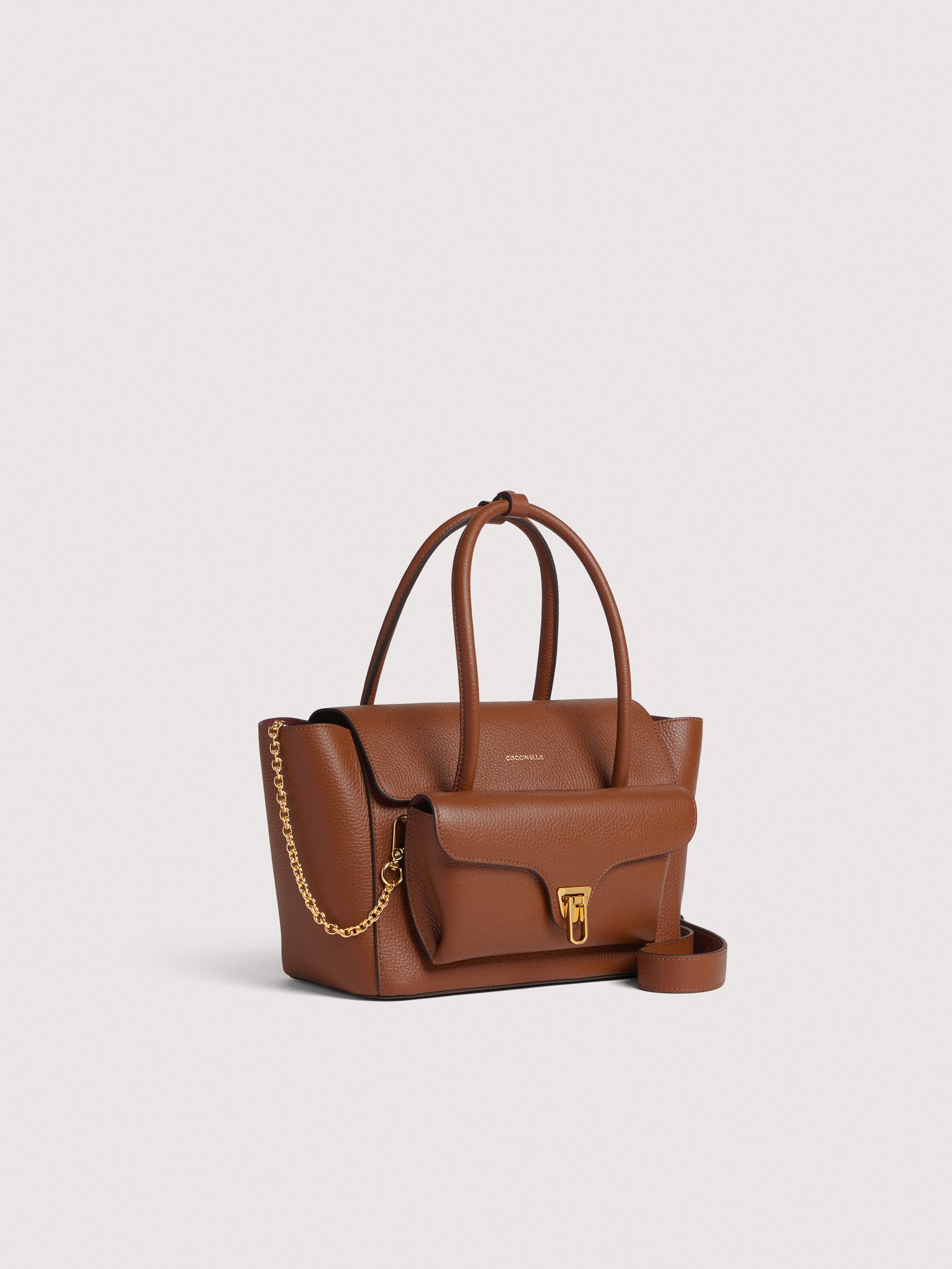 COCCINELLE DOUBLE BEAT W11 COGNAC - immagine 2