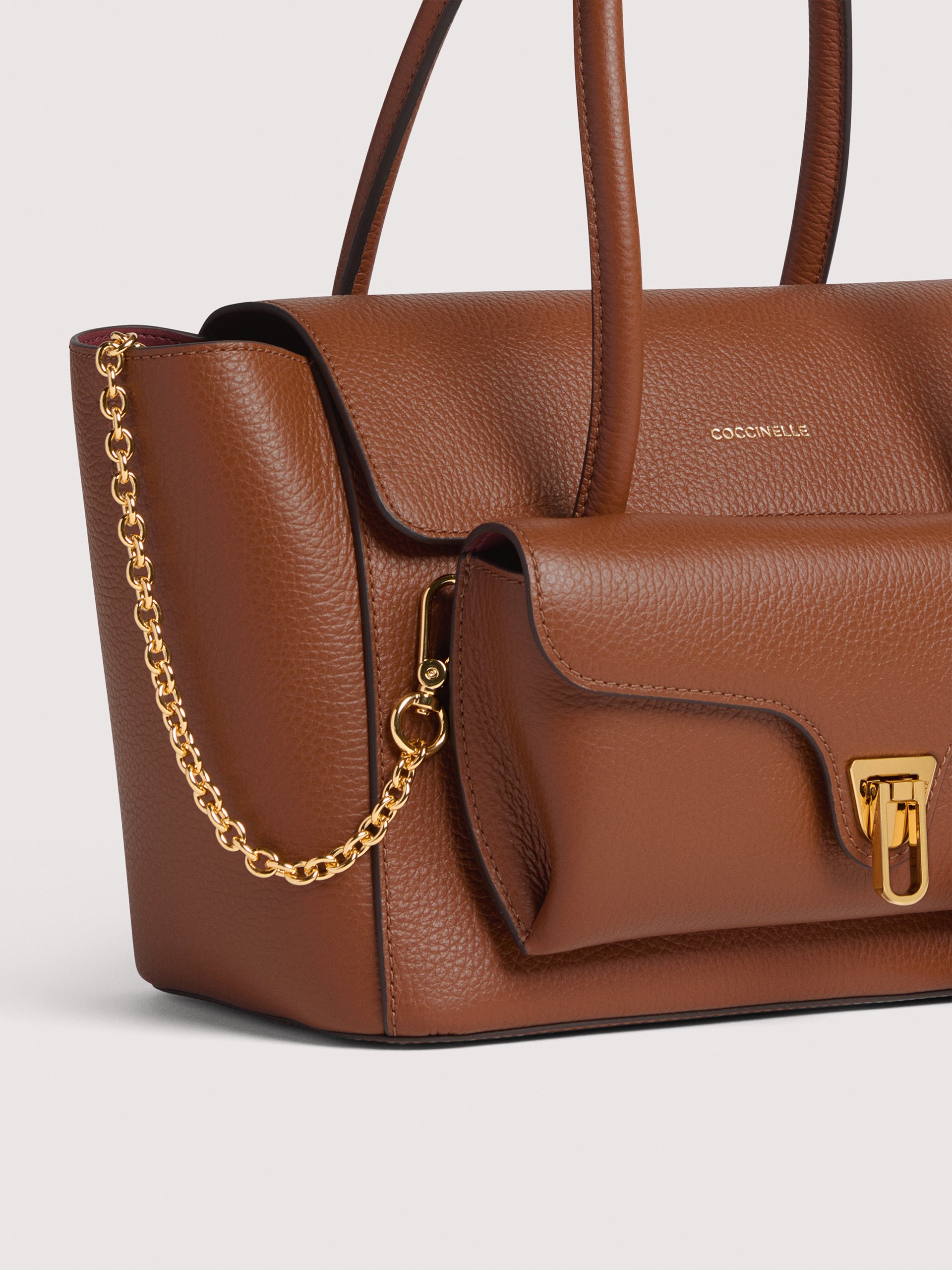 COCCINELLE DOUBLE BEAT W11 COGNAC - immagine 5