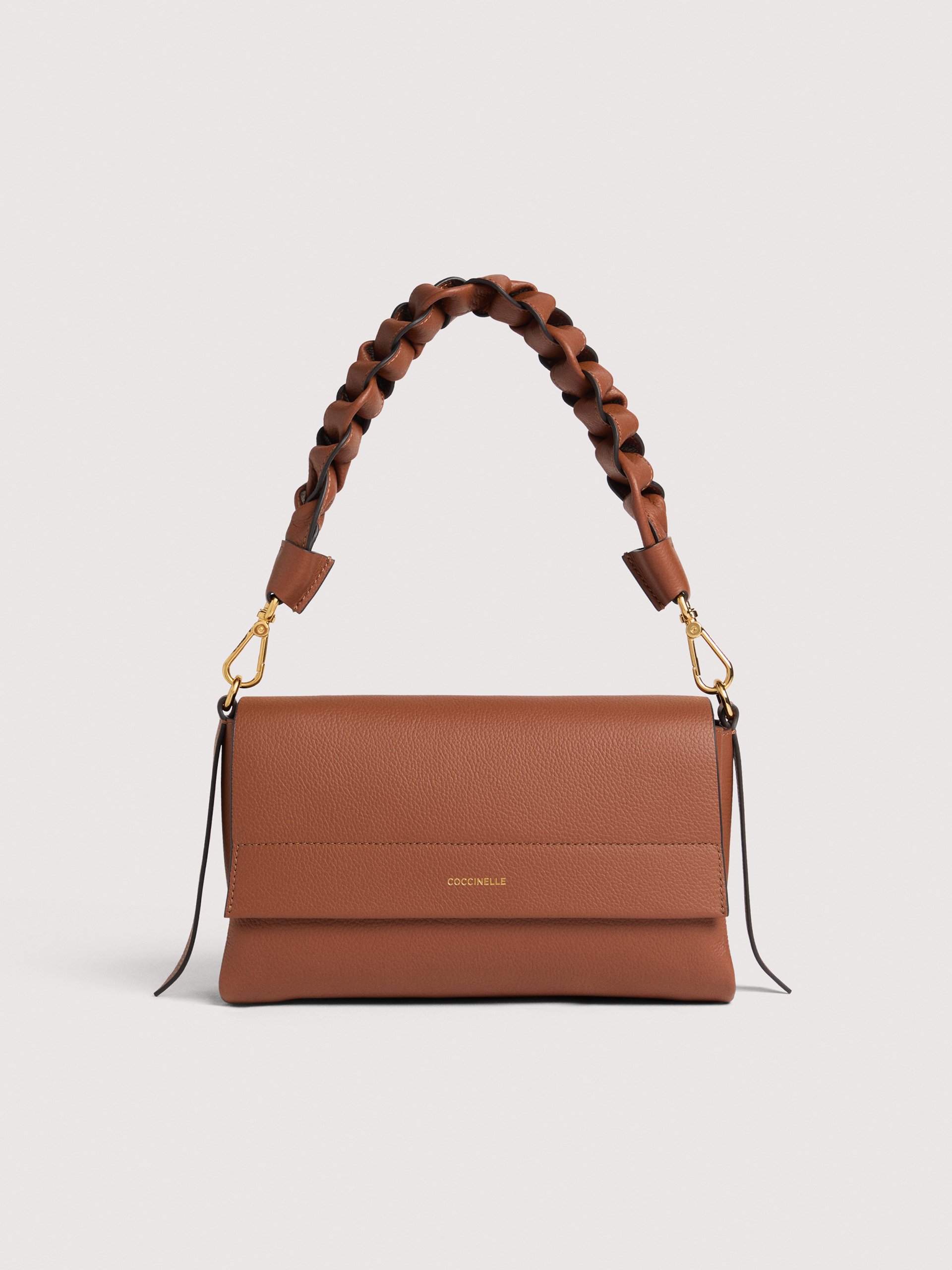 Coccinelle BOHEME GRANA DOUBLE 682 COGNAC NOIR