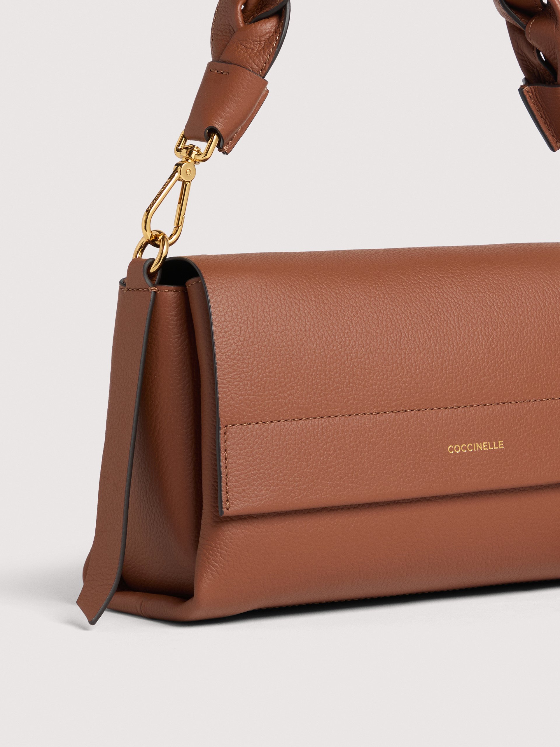 Coccinelle BOHEME GRANA DOUBLE 682 COGNAC NOIR - immagine 4