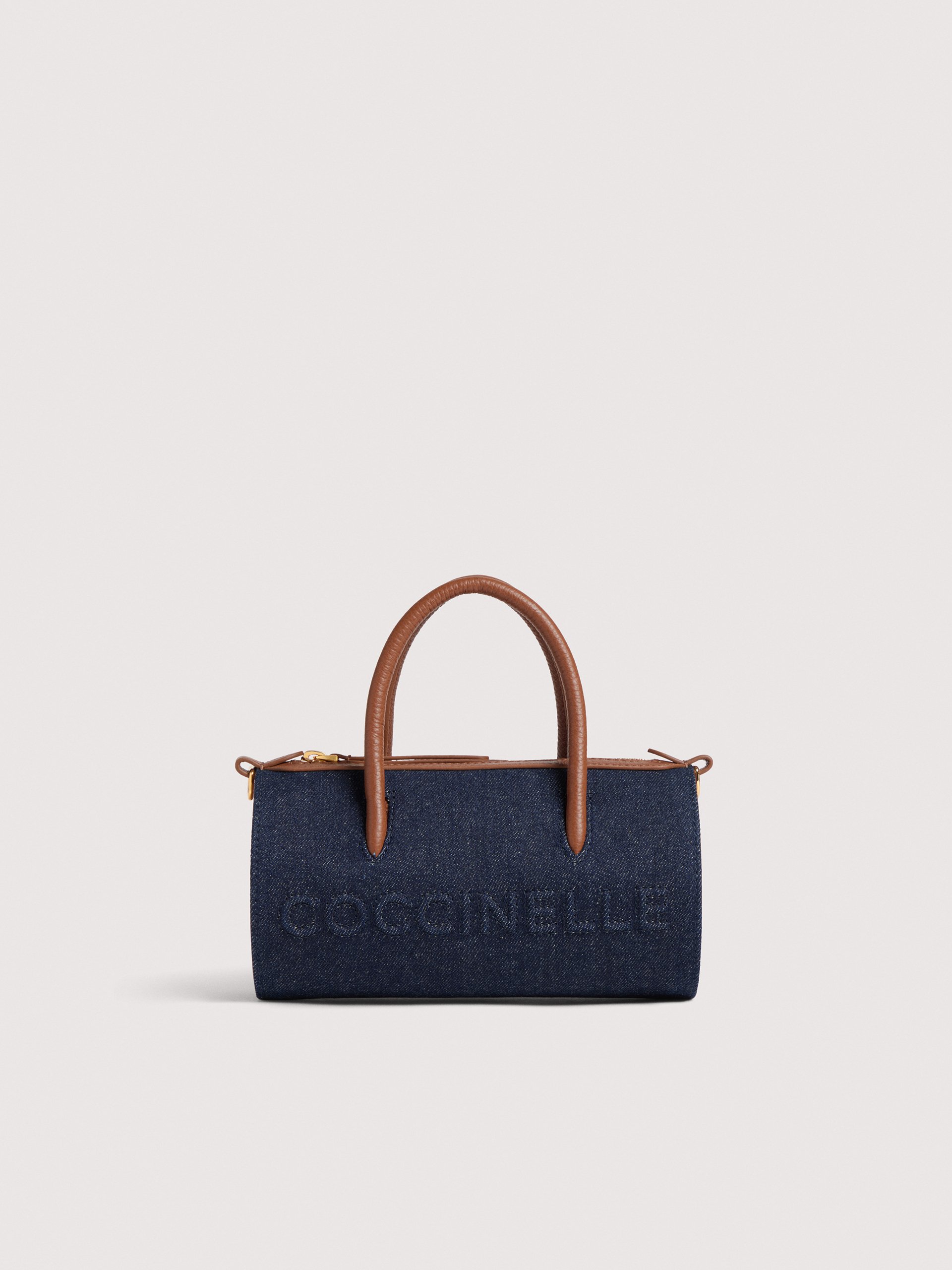 COCCINELLE MYRTHA DENIM 377 BLUE DEN/COGNAC