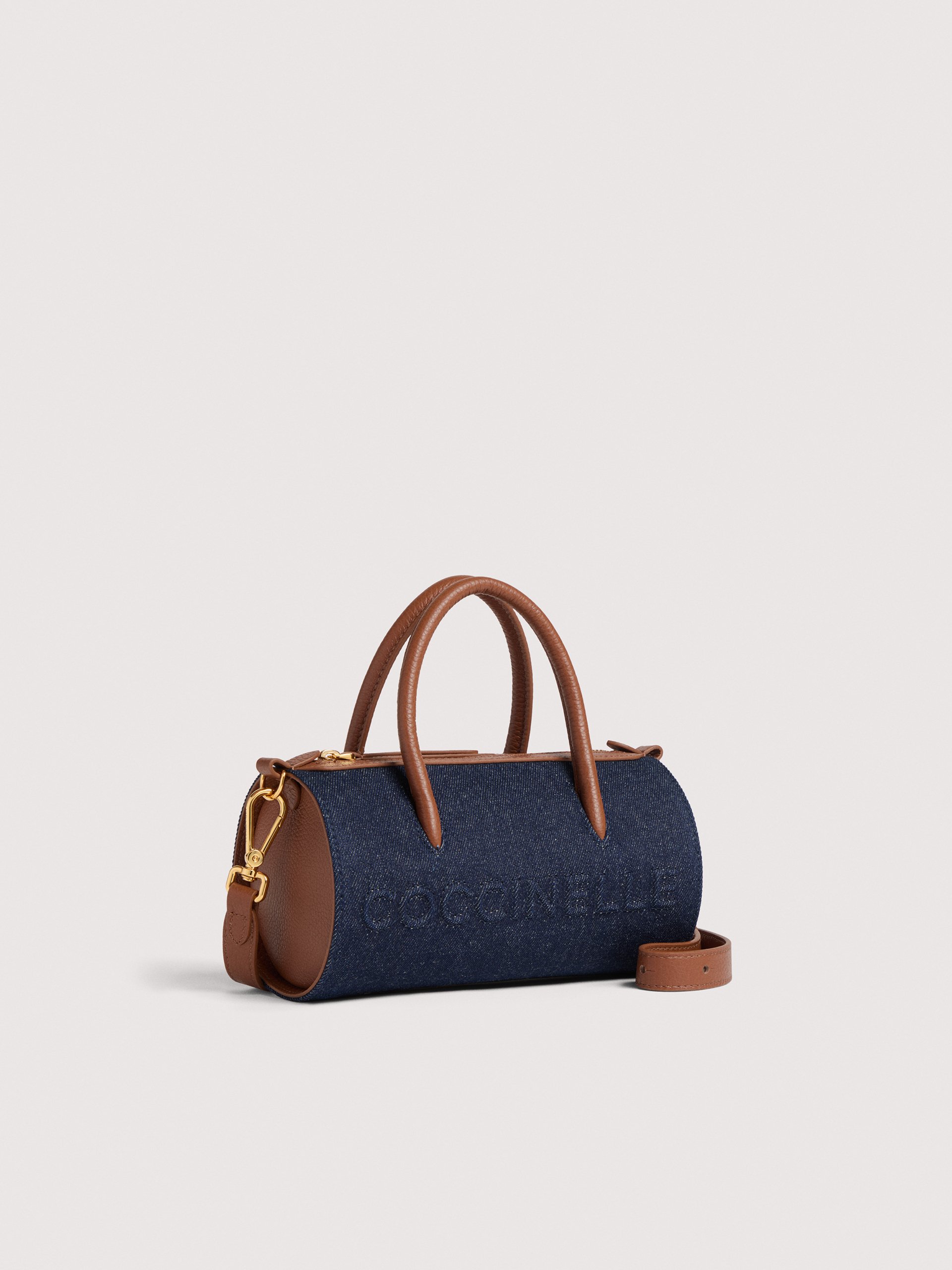 COCCINELLE MYRTHA DENIM 377 BLUE DEN/COGNAC - immagine 2