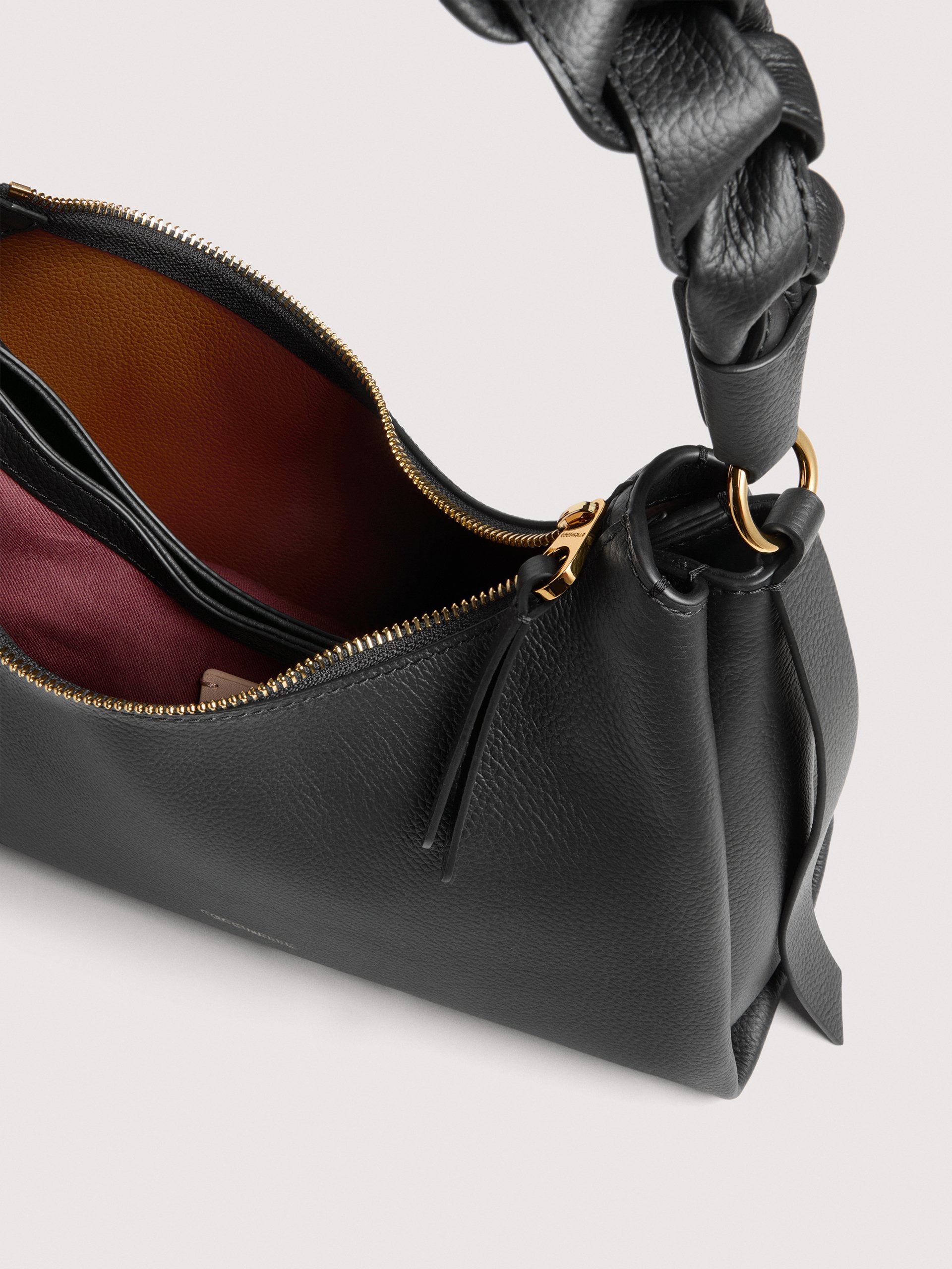 Coccinelle BOHEME GRANA DOUBLE 613 NOIR COGNAC - immagine 3