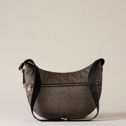 Borbonese LUNA BAG MIDDLE X11 OP NAT NERO