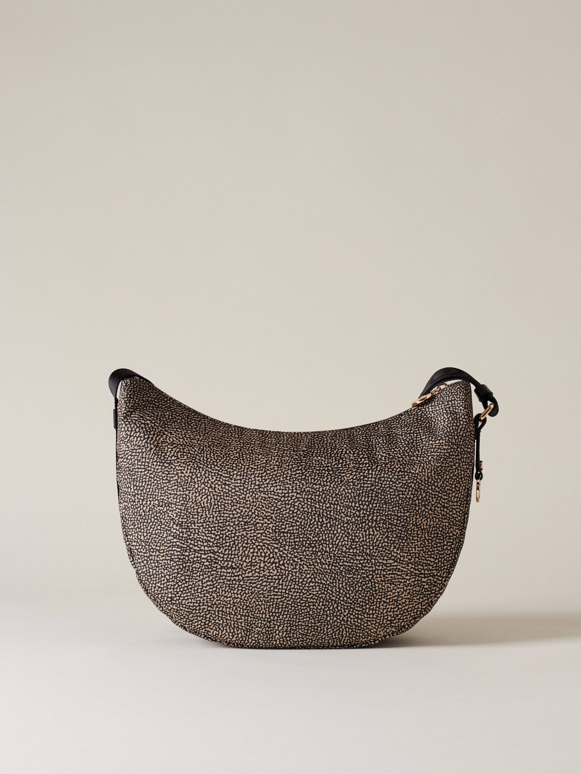 Borbonese LUNA BAG MIDDLE X11 OP NAT NERO - immagine 3