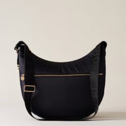 Borbonese LUNA BAG MEDIUM Y66 DARK BLACK