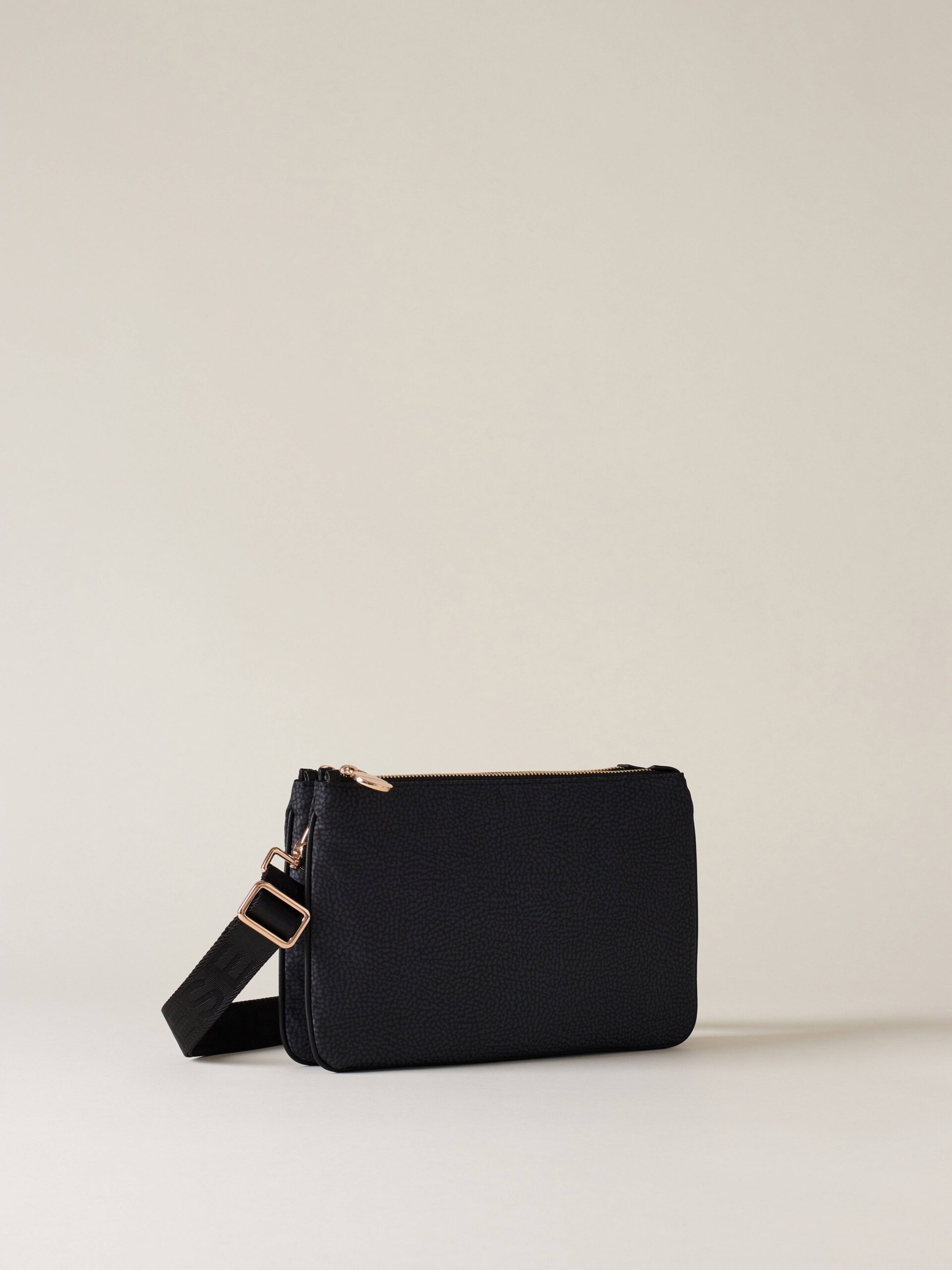 Borbonese ECO LINE CROSS OVER Y66 DARK BLACK - immagine 3