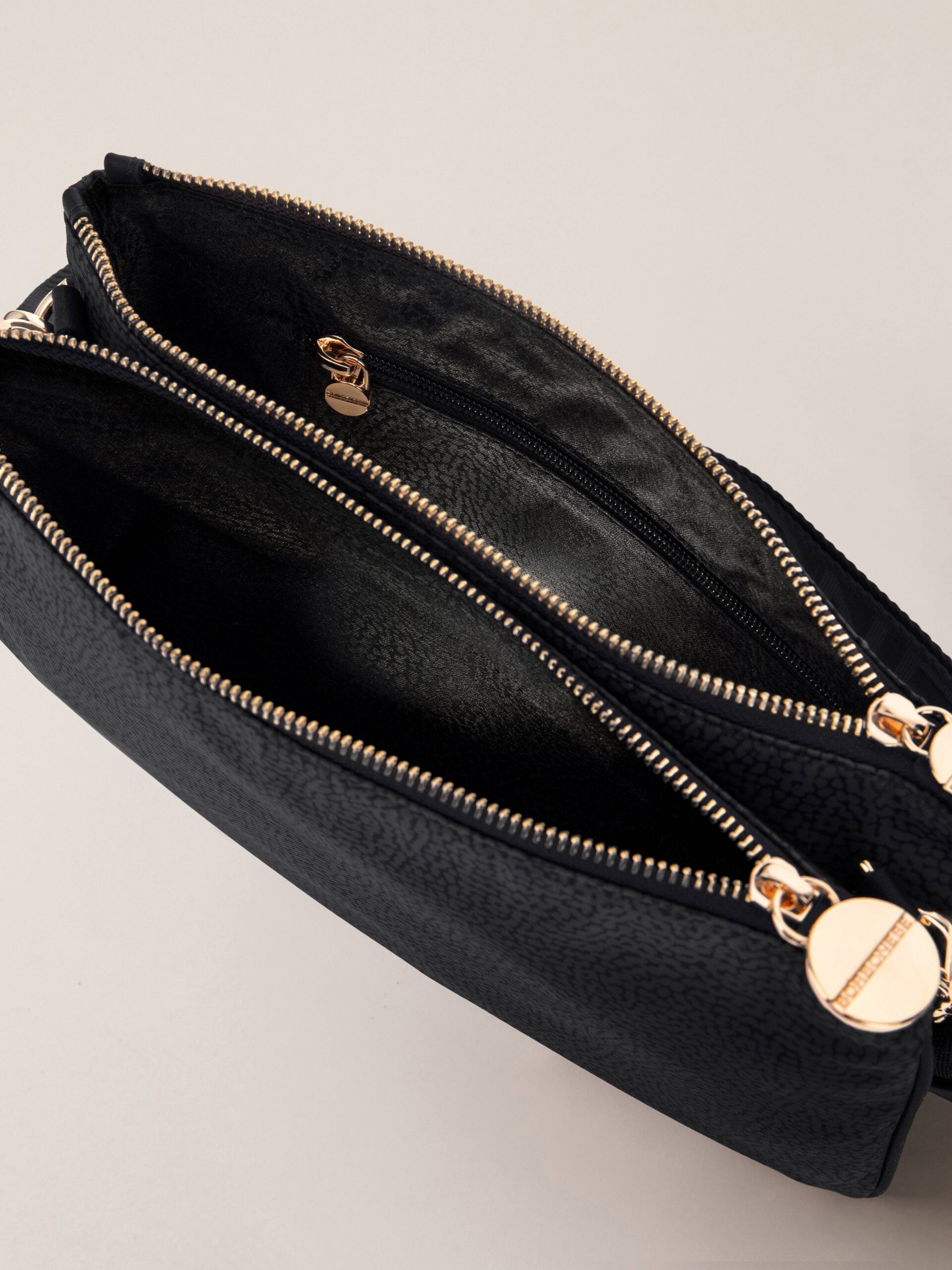 Borbonese ECO LINE CROSS OVER Y66 DARK BLACK - immagine 5