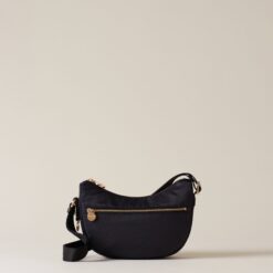 BORBONESE LUNA BAG MINI Y66 DARK BLACK