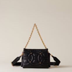 Borbonese RONDO'MINI BAG 480 NERO/OP NAT
