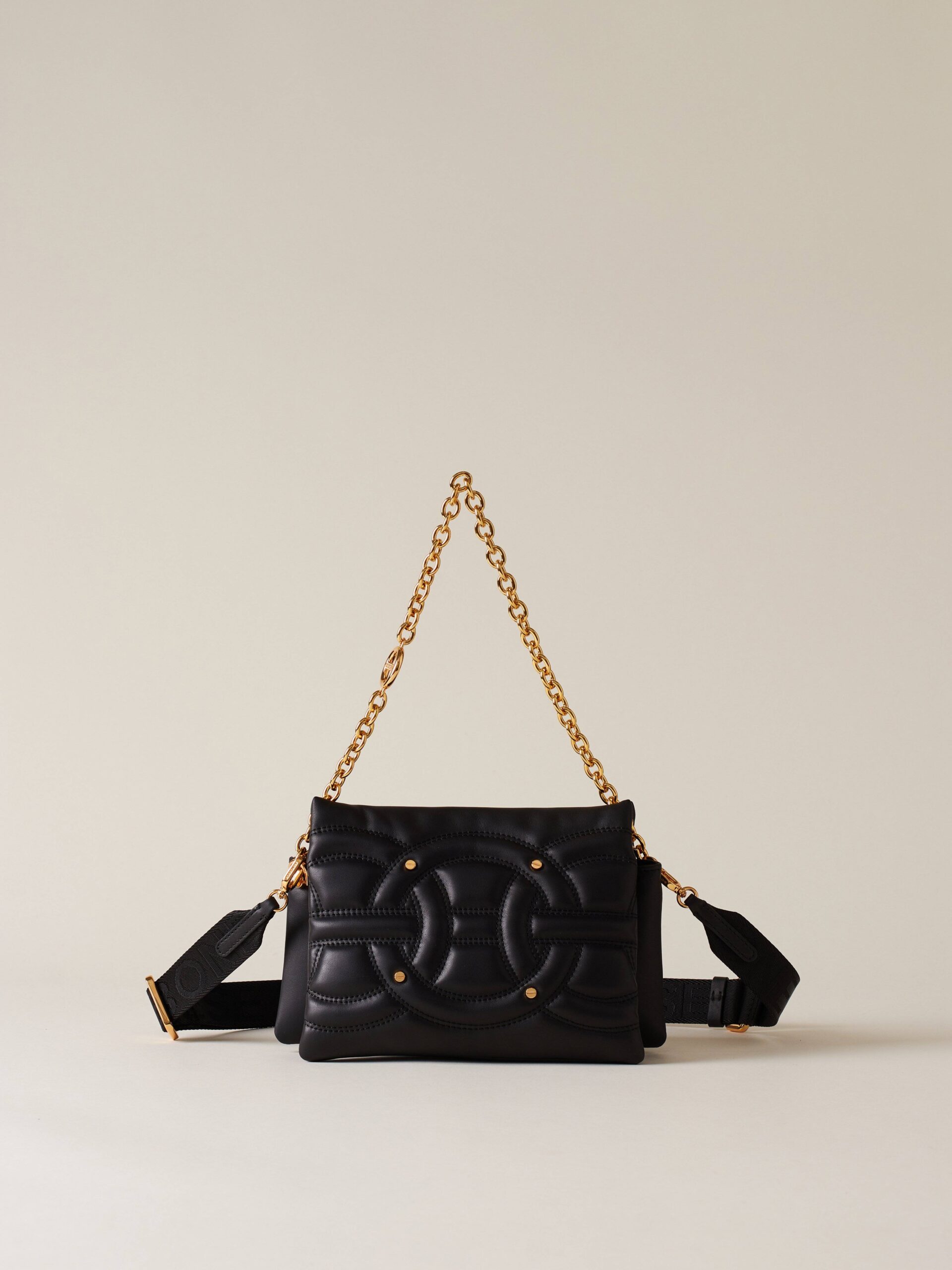 Borbonese RONDO'MINI BAG 480 NERO/OP NAT