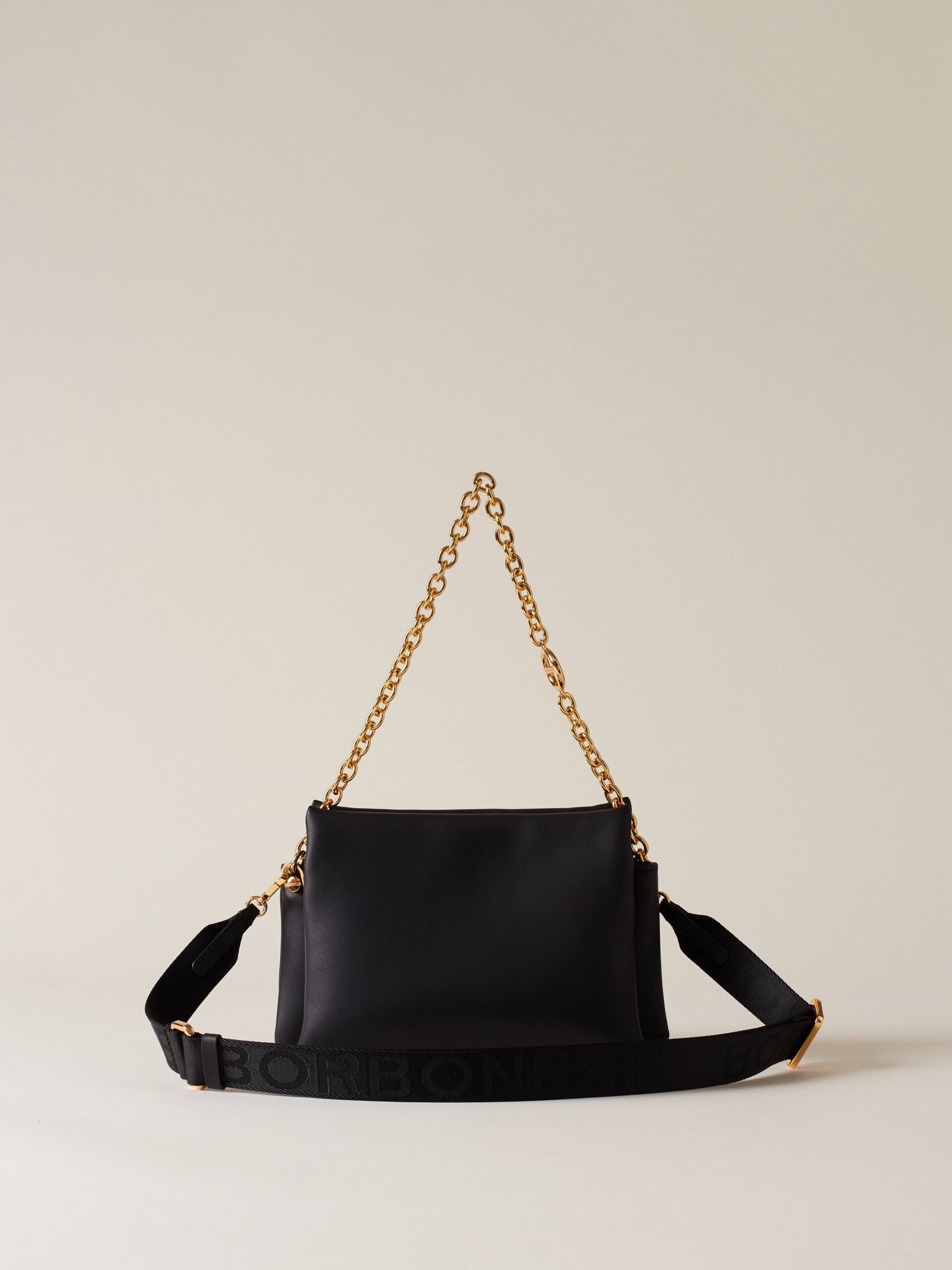 Borbonese RONDO'MINI BAG 480 NERO/OP NAT - immagine 3