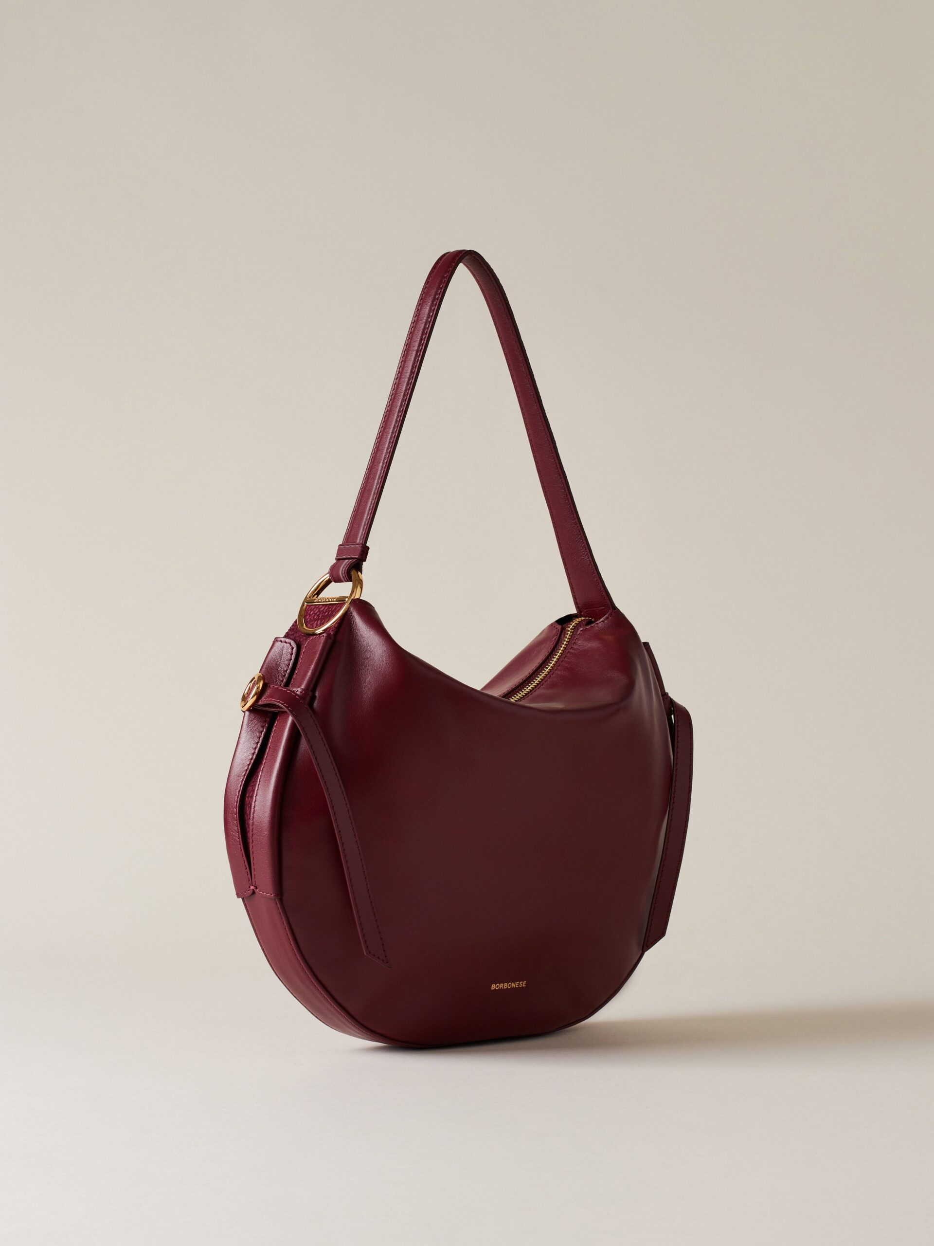 Borbonese CAMOSCIO HOBO 027 MERLOT - immagine 5