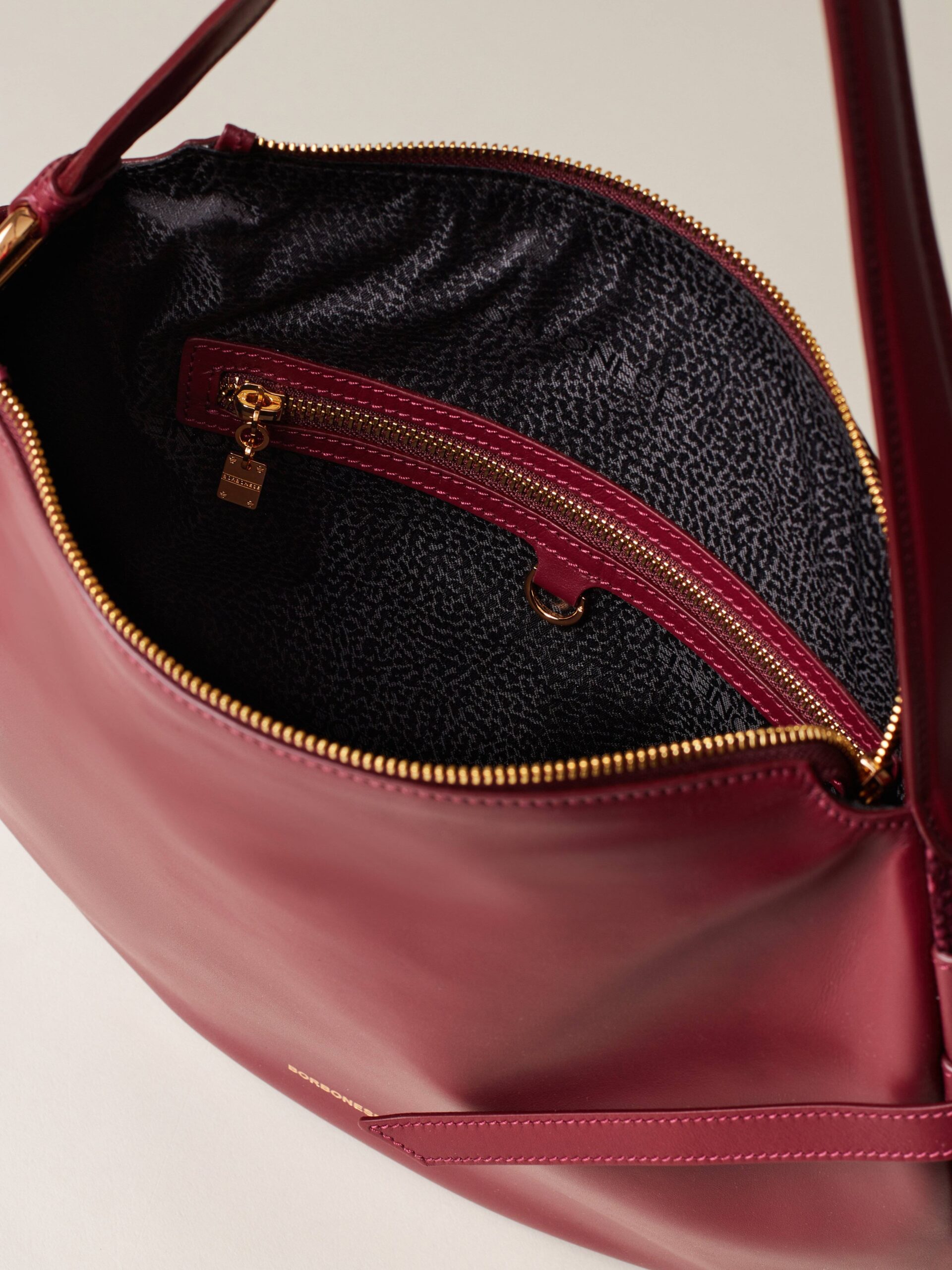 Borbonese CAMOSCIO HOBO 027 MERLOT - immagine 8