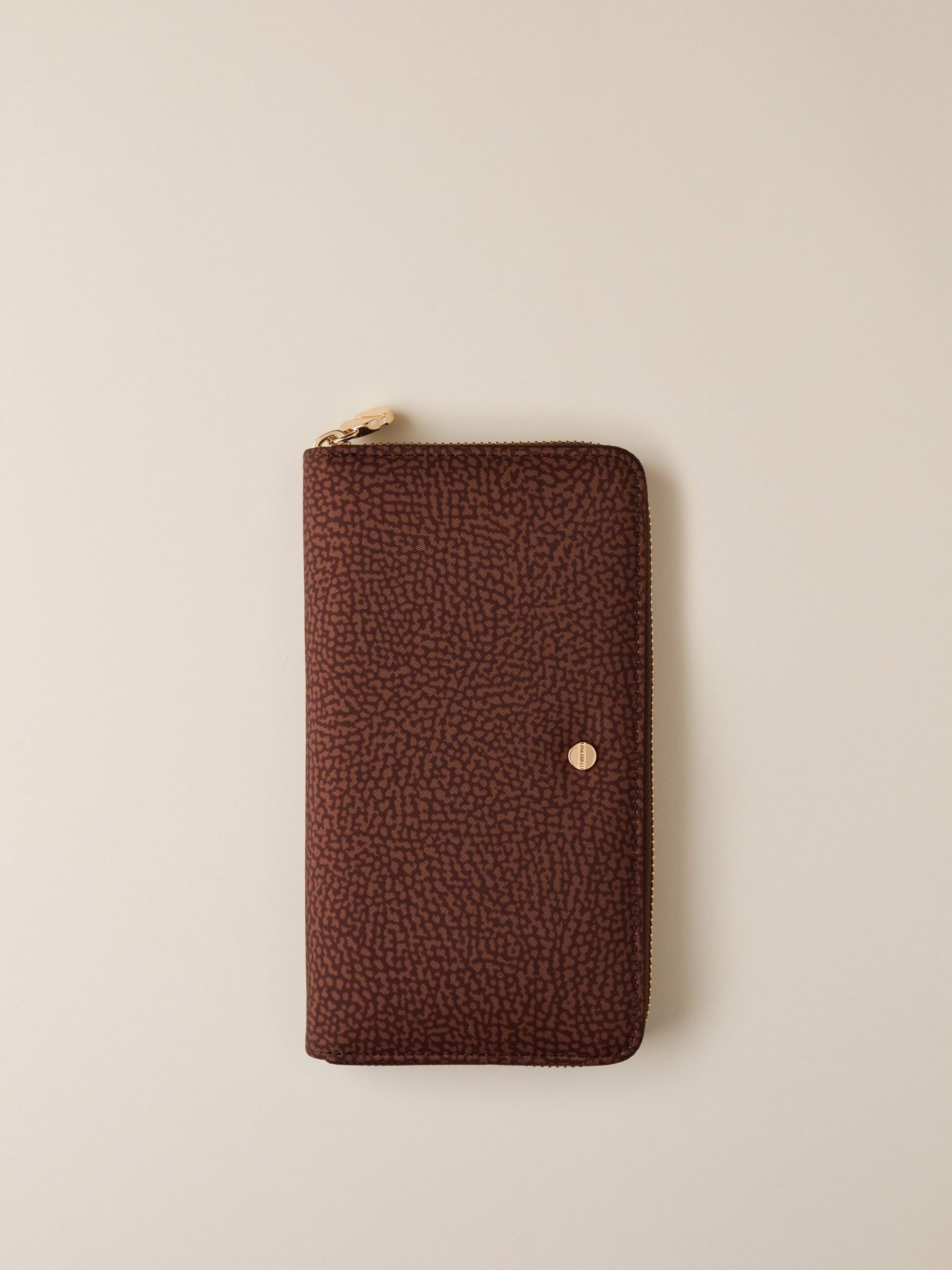 Borbonese P.FOGLIO ZIP AROUND 038 NOISETTE - immagine 5