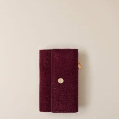 Borbonese CAMOSCIO P.FOGLIO C/PATTA 027 MERLOT