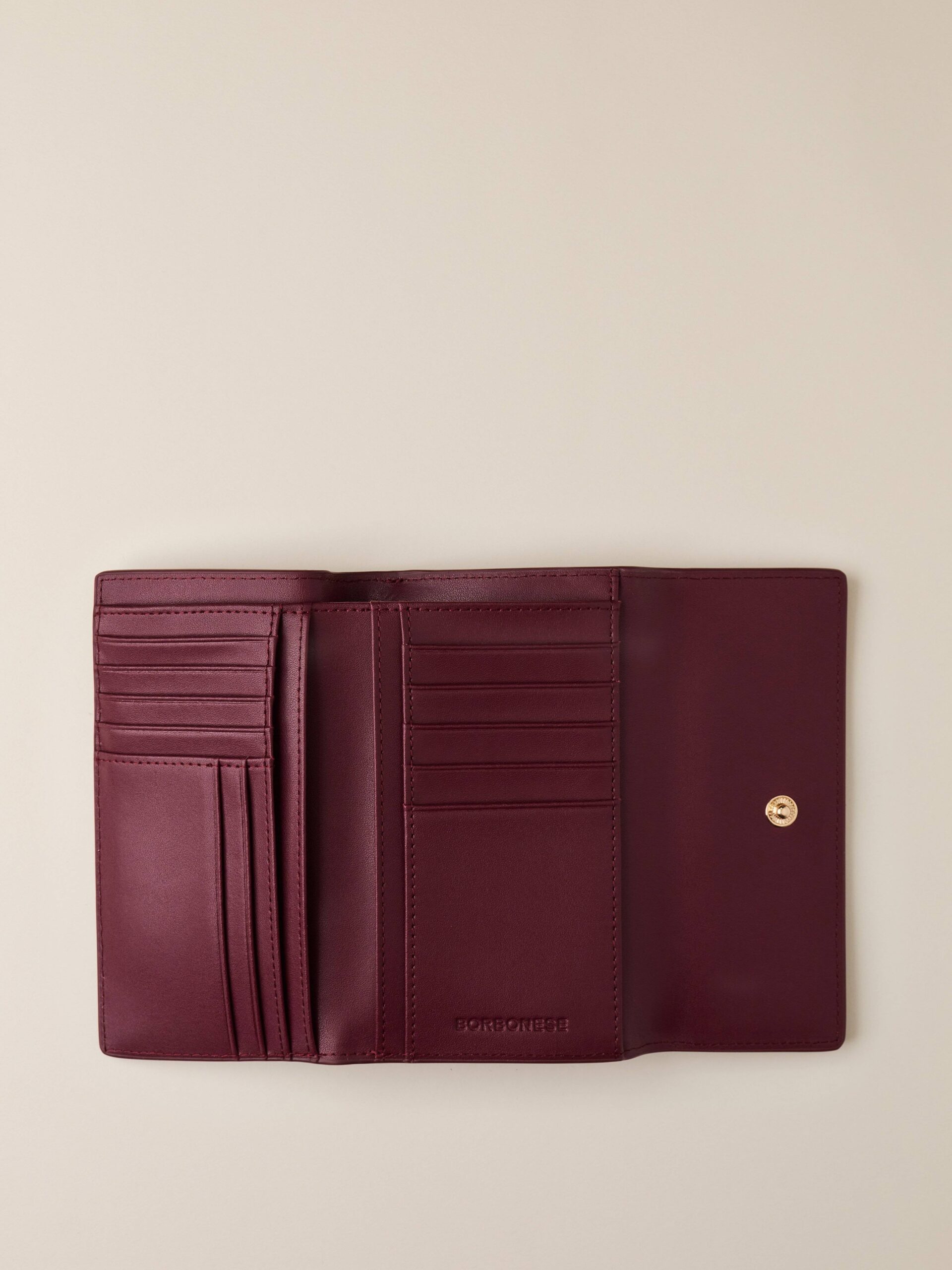 Borbonese CAMOSCIO P.FOGLIO C/PATTA 027 MERLOT - immagine 2