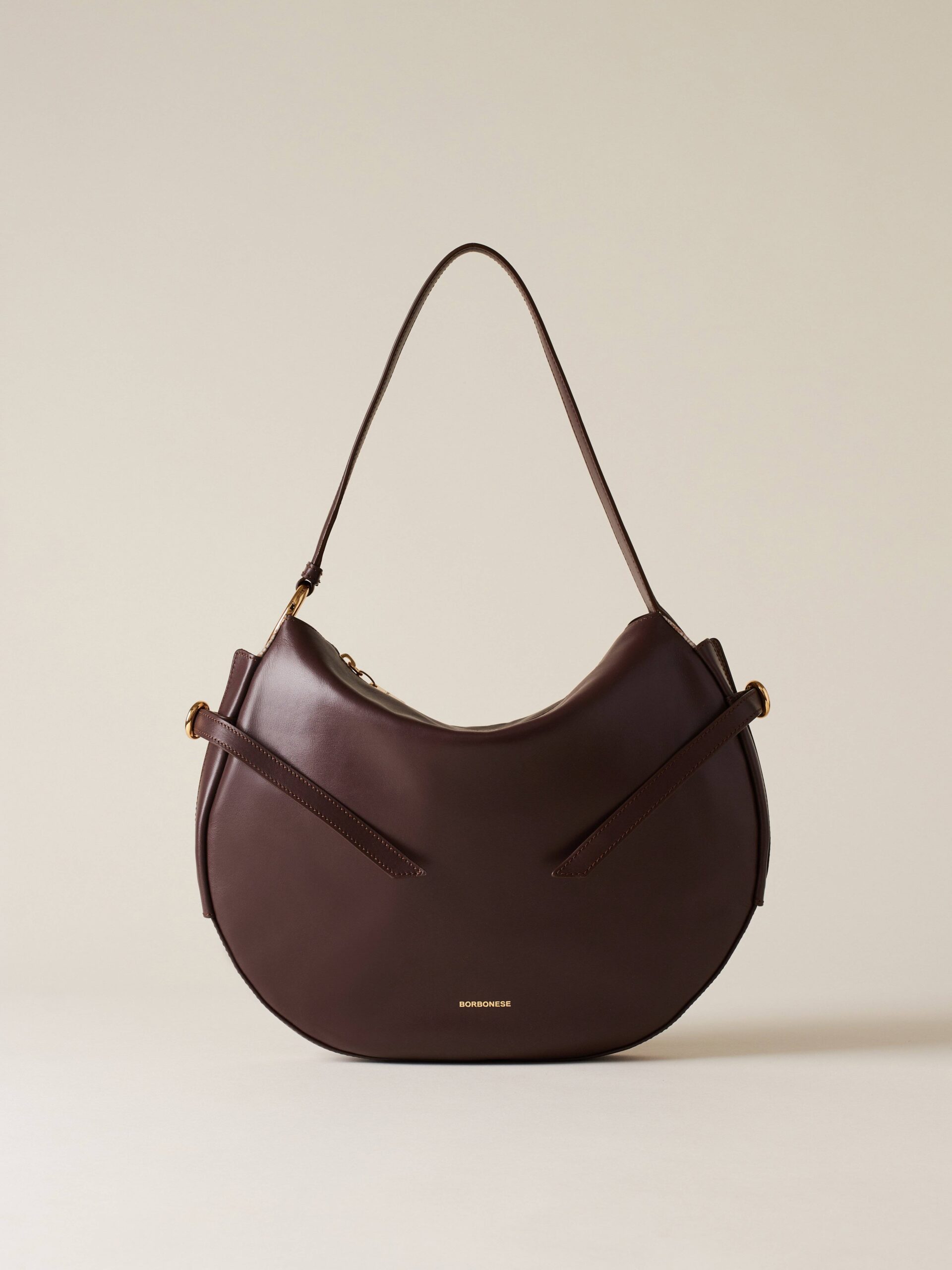 Borbonese BRIDLE HOBO 069 CASTANO MUSHROOM