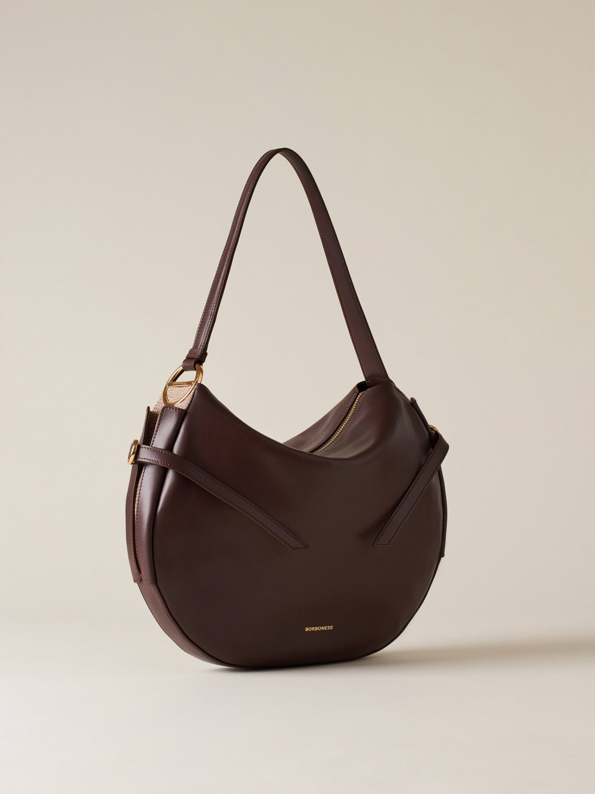 Borbonese BRIDLE HOBO 069 CASTANO MUSHROOM - immagine 2