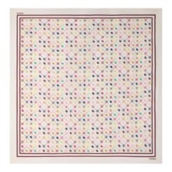 Guess EMELIE LOGO KEFIAH 120X120 WHITE