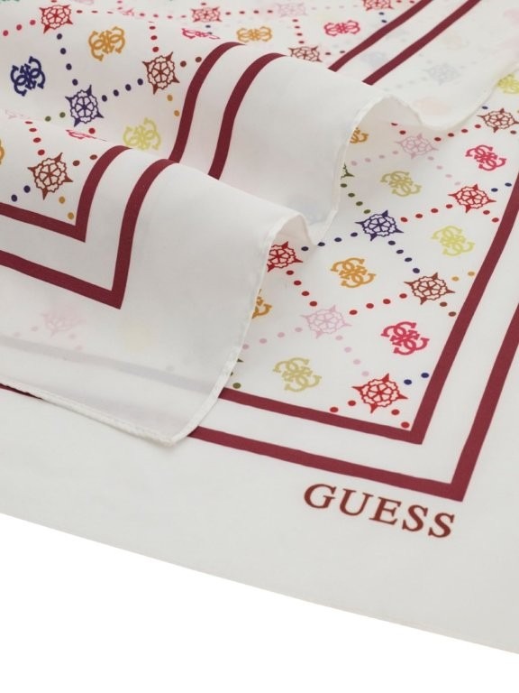 Guess EMELIE LOGO KEFIAH 120X120 WHITE - immagine 3