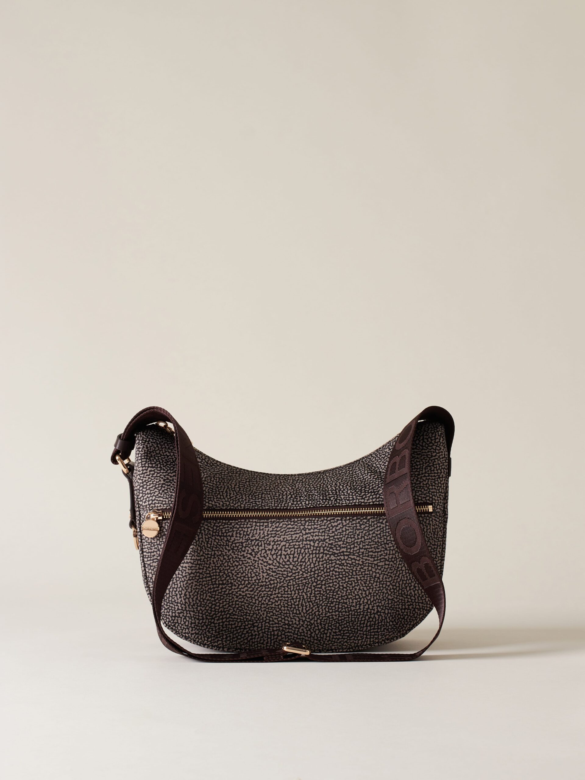Borbonese LUNA BAG SMALL 228 FANGO T MORO