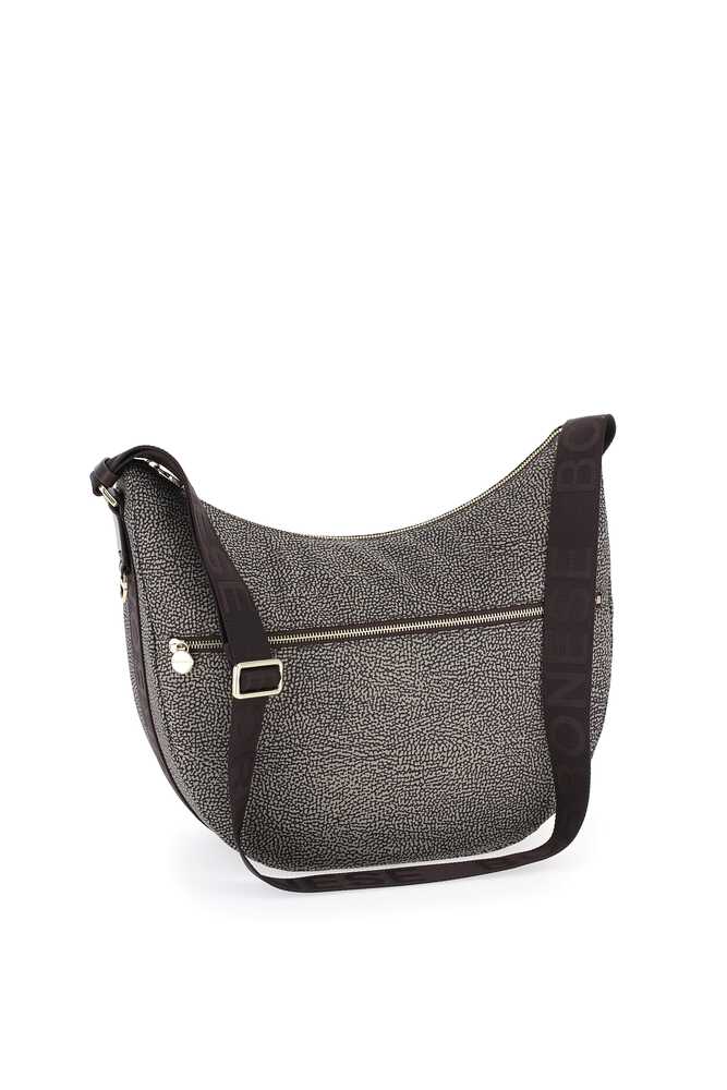Borbonese LUNA BAG MEDIUM 228 FANGO T MORO - immagine 6