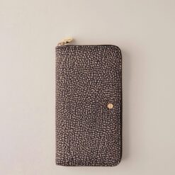 BORBONESE P.FOGLIO ZIP AROUND X11 OP NAT NERO
