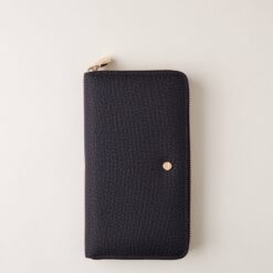 BORBONESE P.FOGLIO ZIP AROUND Y66 DARK BLACK