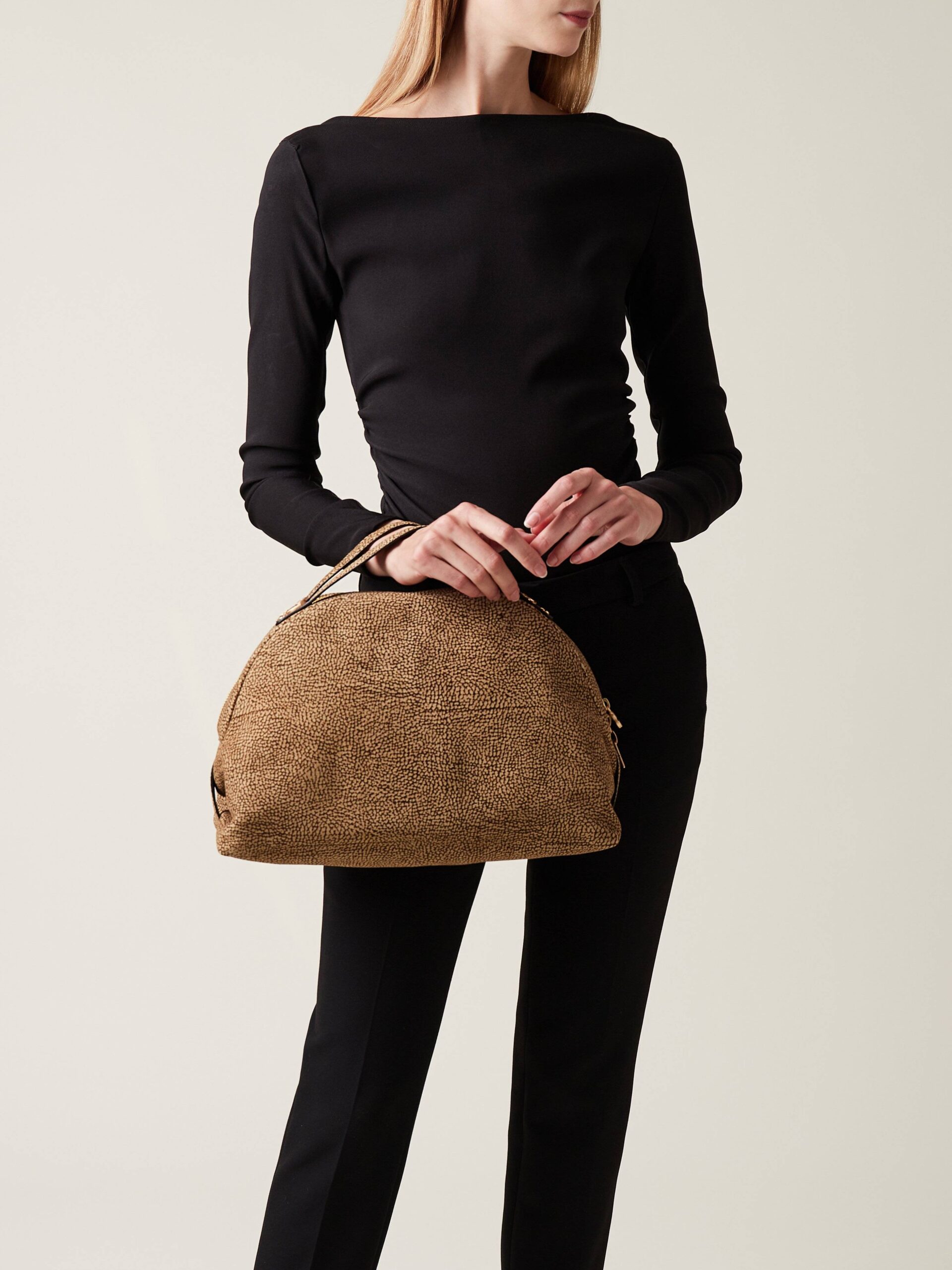 Borbonese CAMOSCIO BAULETTO 306 OP NATURALE - immagine 19
