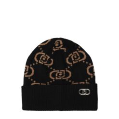 LIU JO Cappello logo monogram 09N37 NERO CAMMELLO