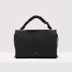 COCCINELLE BOHEME GRANA DOUBLE 374 NOIR CUIR