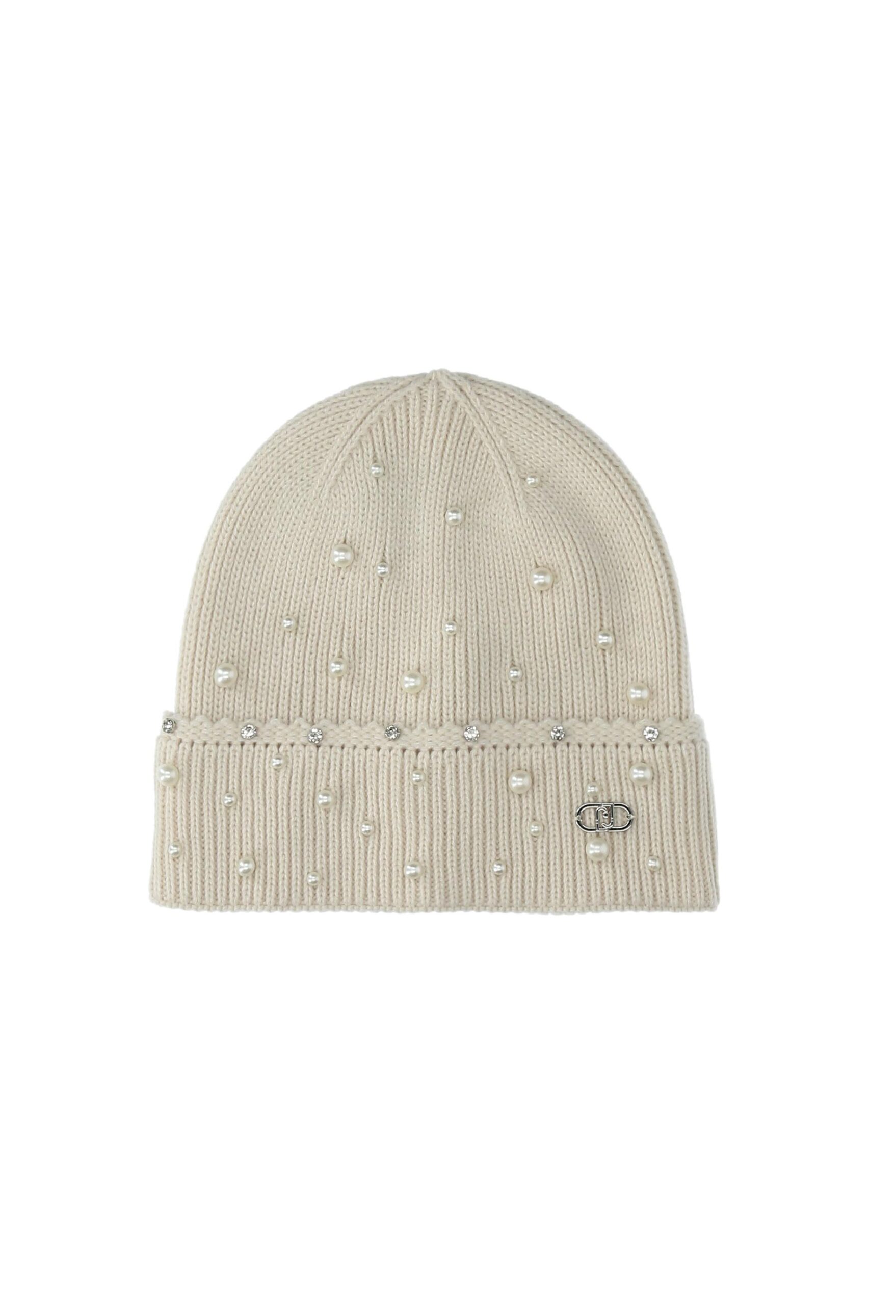 LIU JO BEANIE CON APPLICAZIONI 00192 BURRO