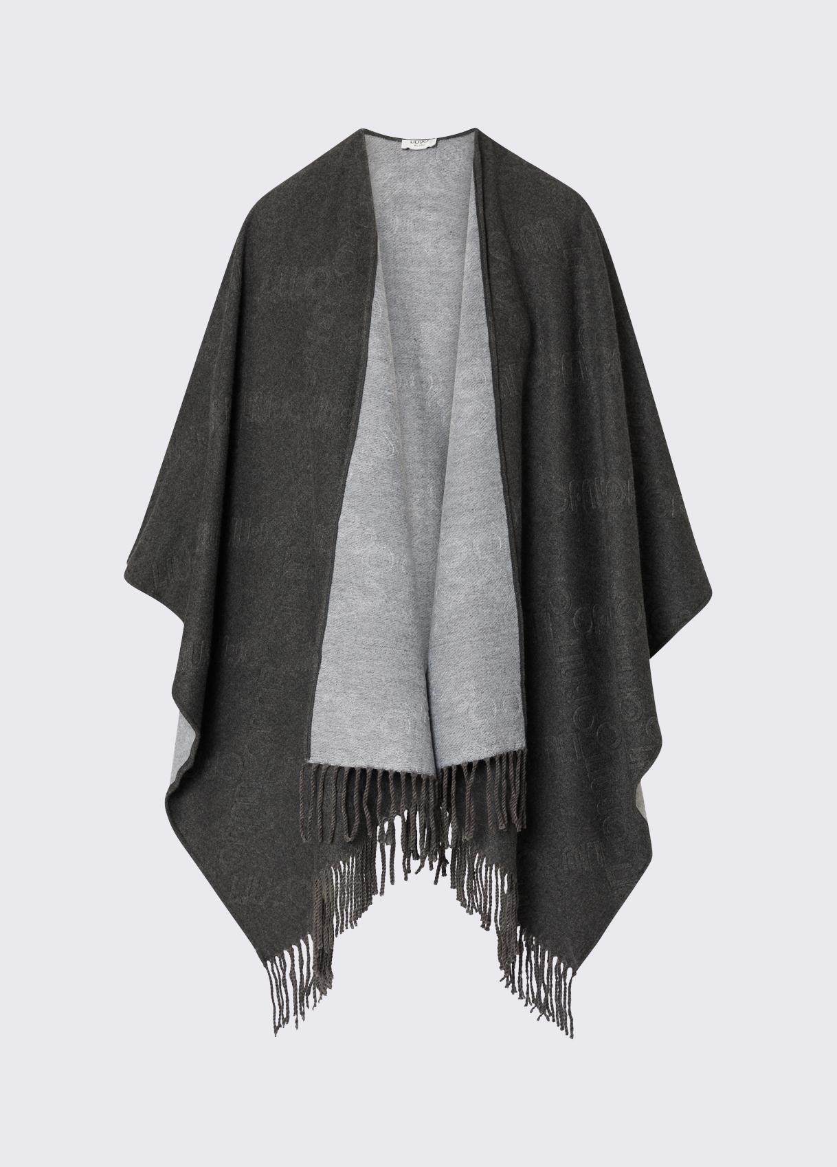 LIU JO PONCHO EMBOSSED 09012 ANTRACITE - immagine 2